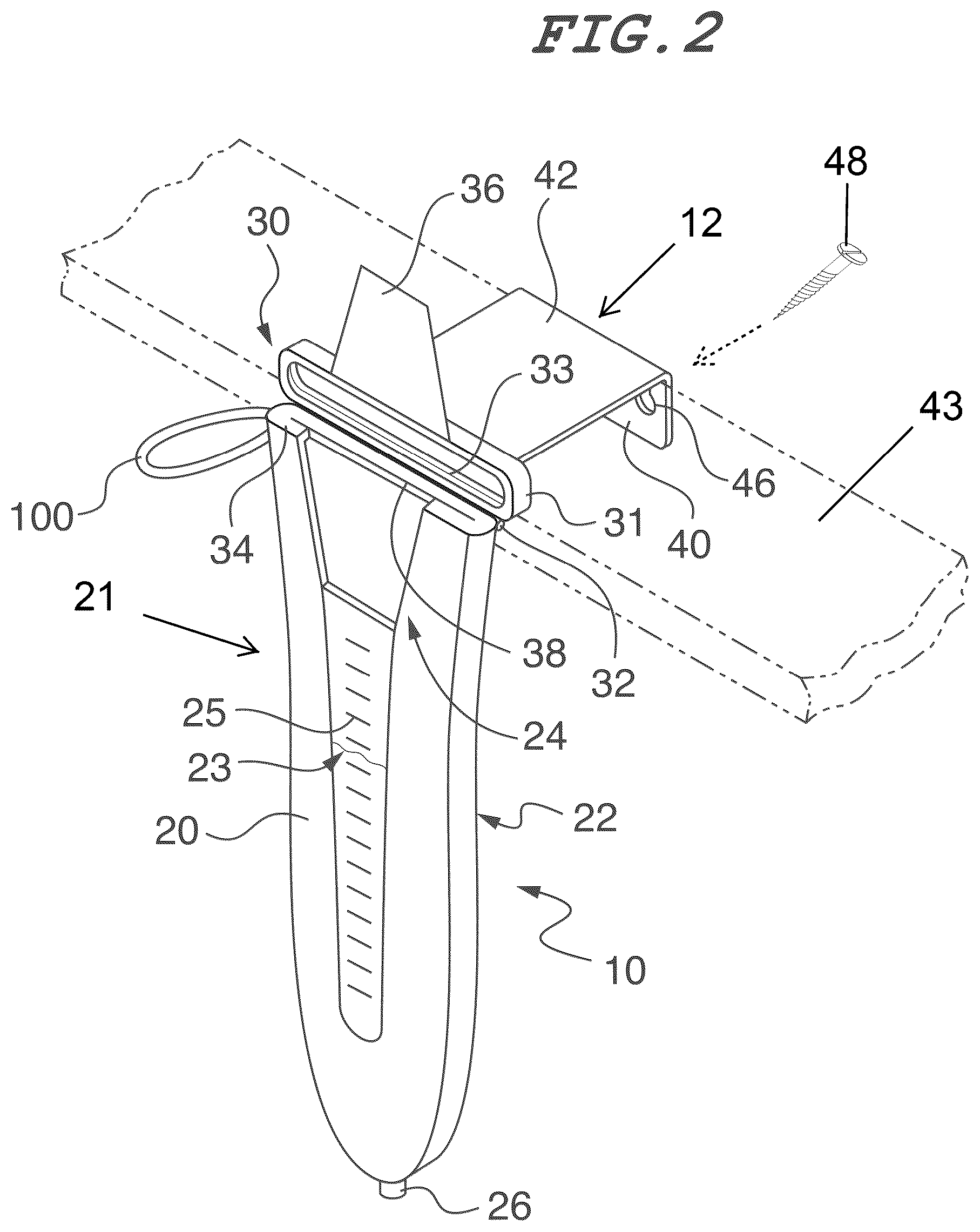 Patent US12403554 Figure 2 – Cleaning sheath for power tools with cutting blades and methods of using