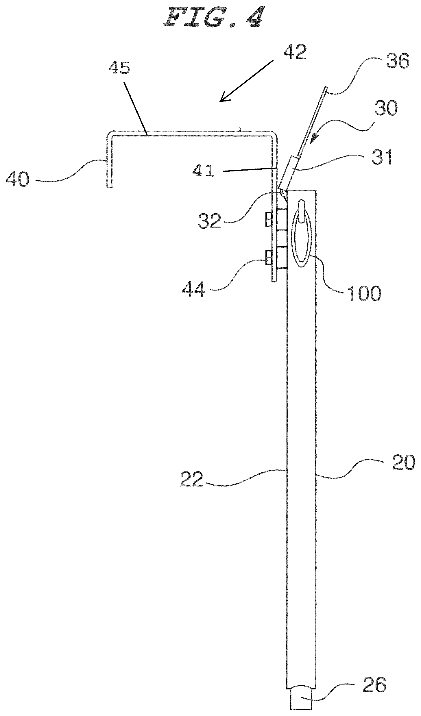 Patent US12403554 Figure 4 – Cleaning sheath for power tools with cutting blades and methods of using