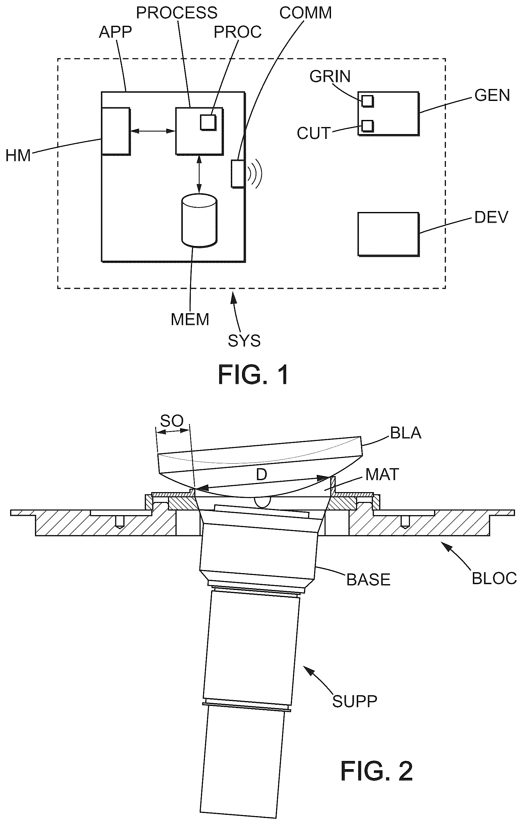 Patent US12403557 Figure 1 – Method of optimizing a support material for an operation of surfacing of a lens blank