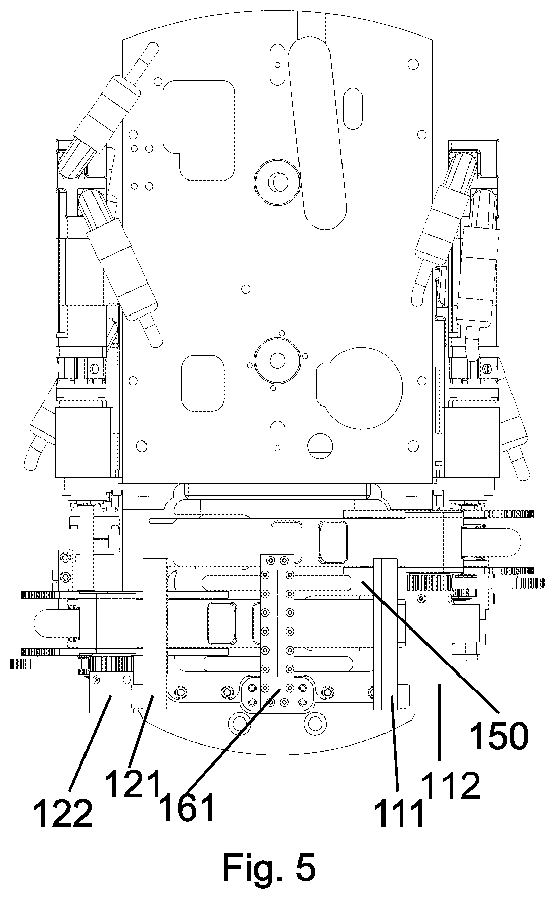 Patent US12403562 Figure 5 – Cooling lubricant nozzle carrier for a grinding machine, grind-ing machine having such a cooling lubricant nozzle carrier, and method for operating a cooling lubricant nozzle carrier