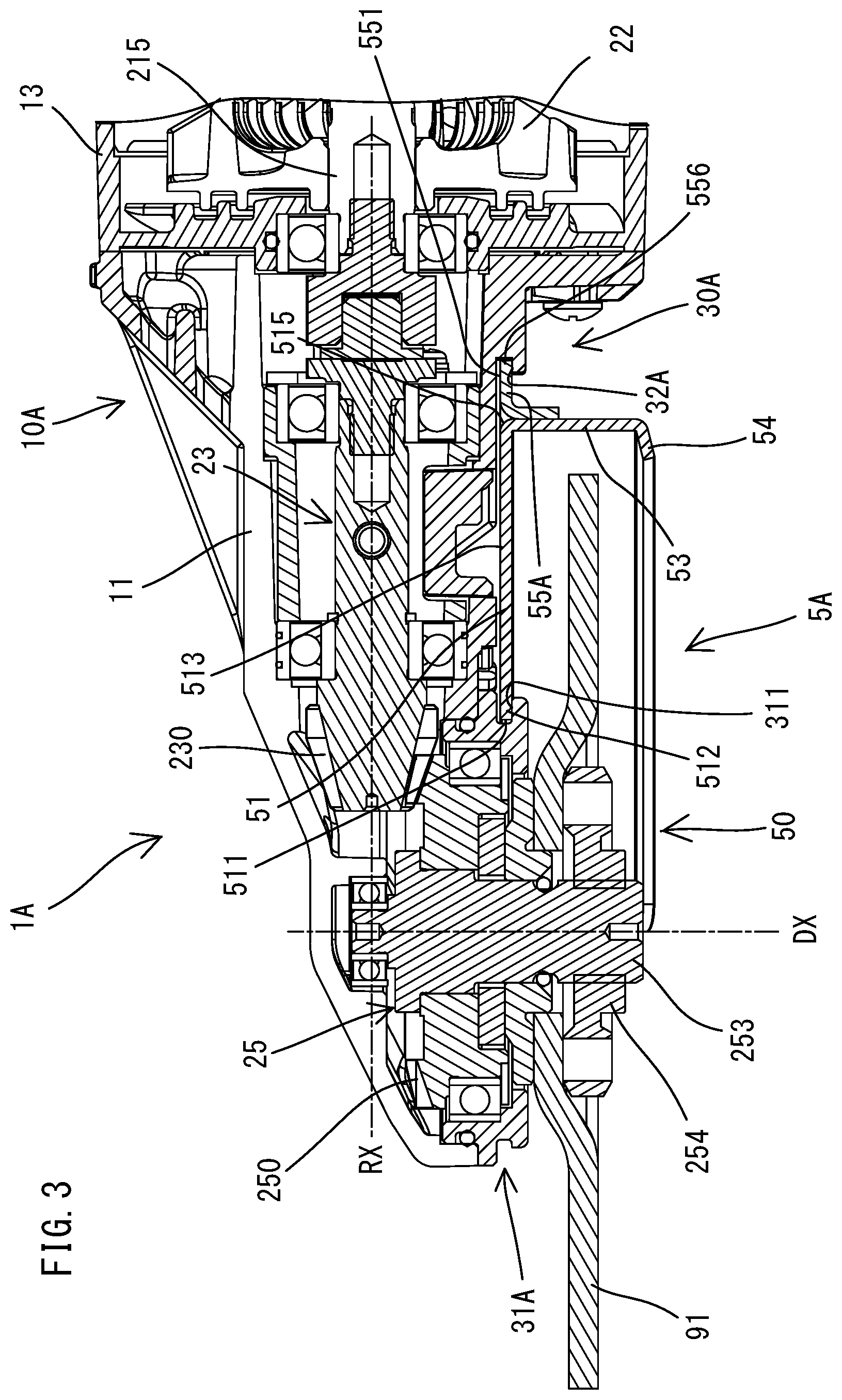 Patent US12403563 Figure 3 – Power tool