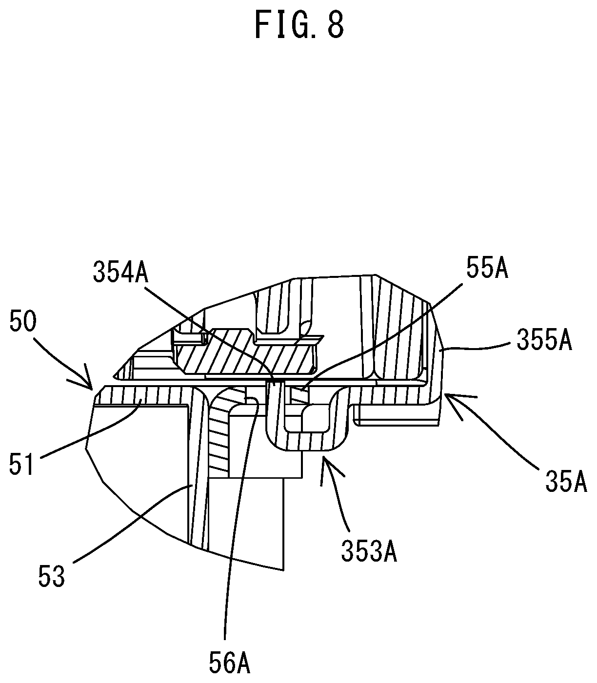 Patent US12403563 Figure 8 – Power tool