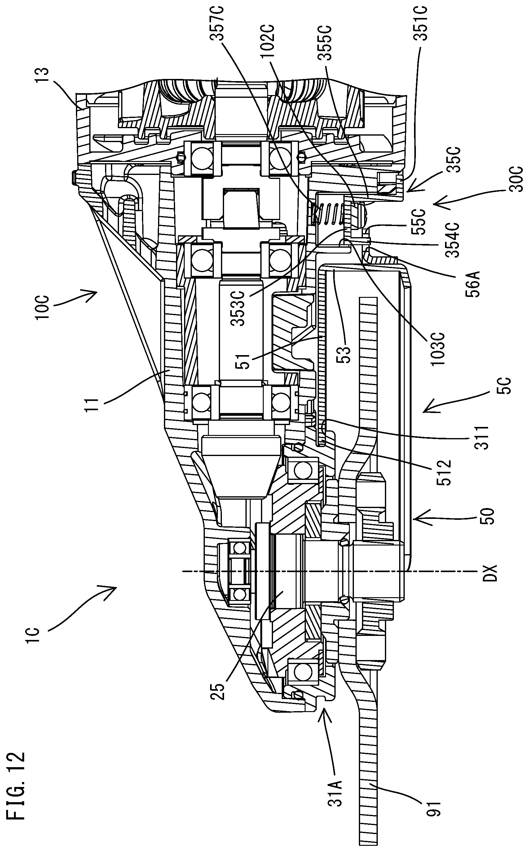 Patent US12403563 Figure 12 – Power tool