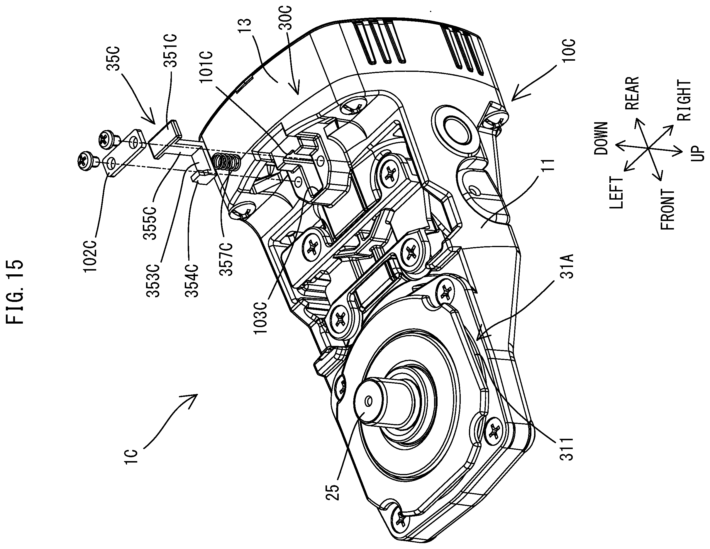 Patent US12403563 Figure 15 – Power tool