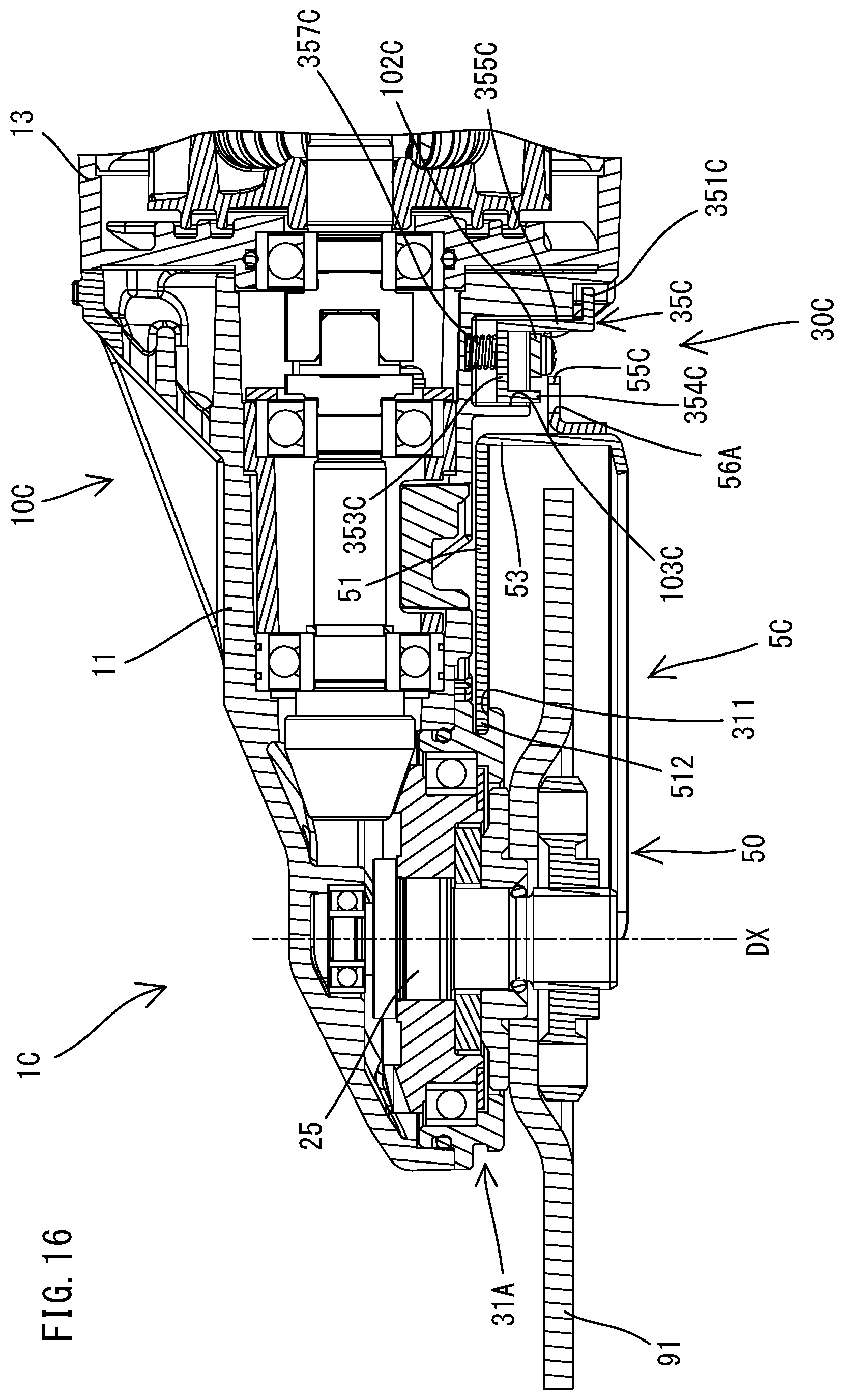 Patent US12403563 Figure 16 – Power tool