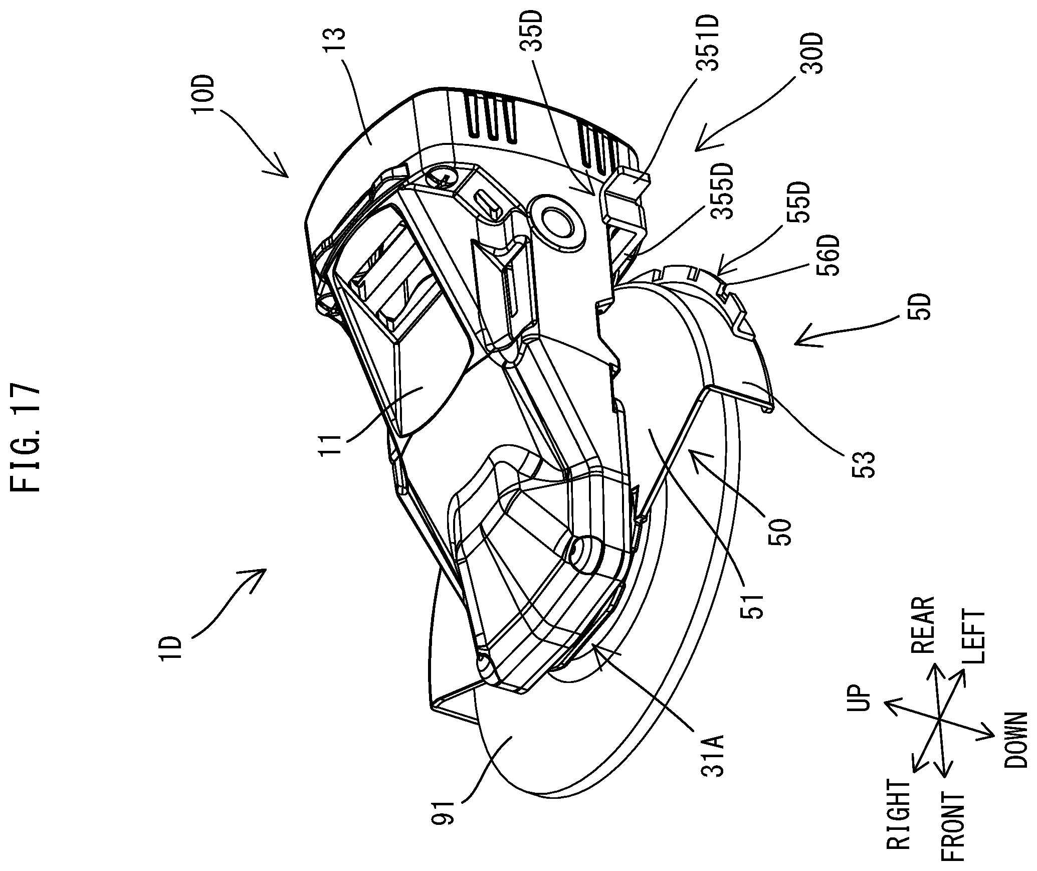 Patent US12403563 Figure 17 – Power tool