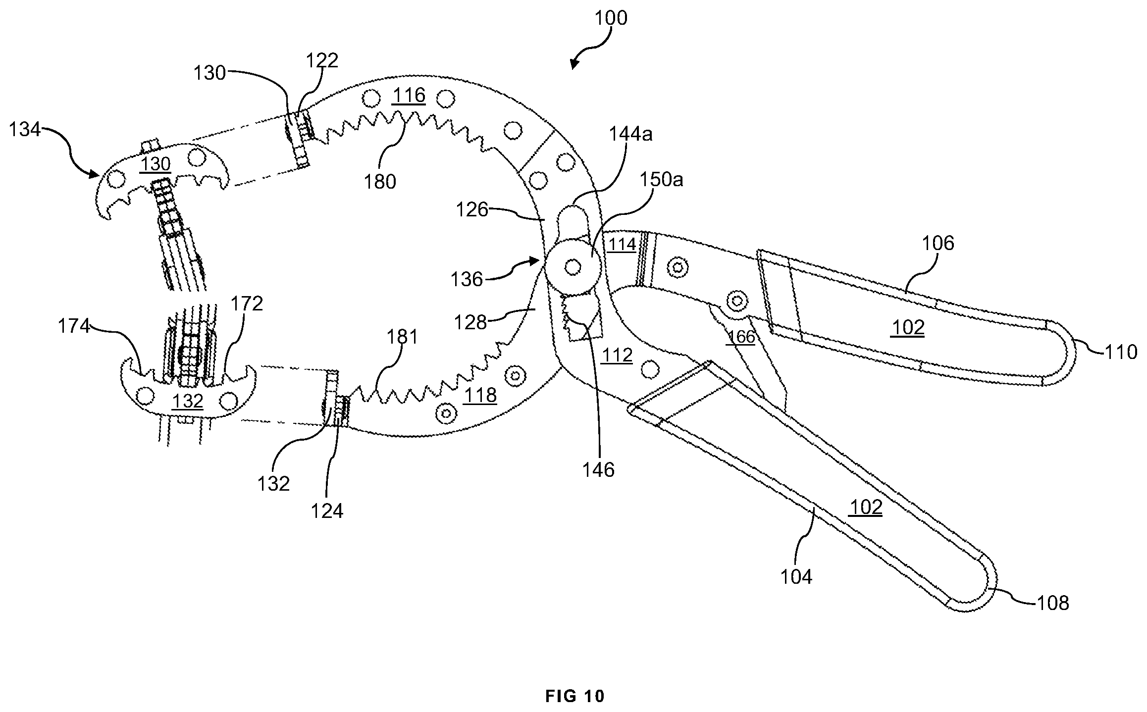 Patent US12403572 Figure 8 – Oil filter removal tool
