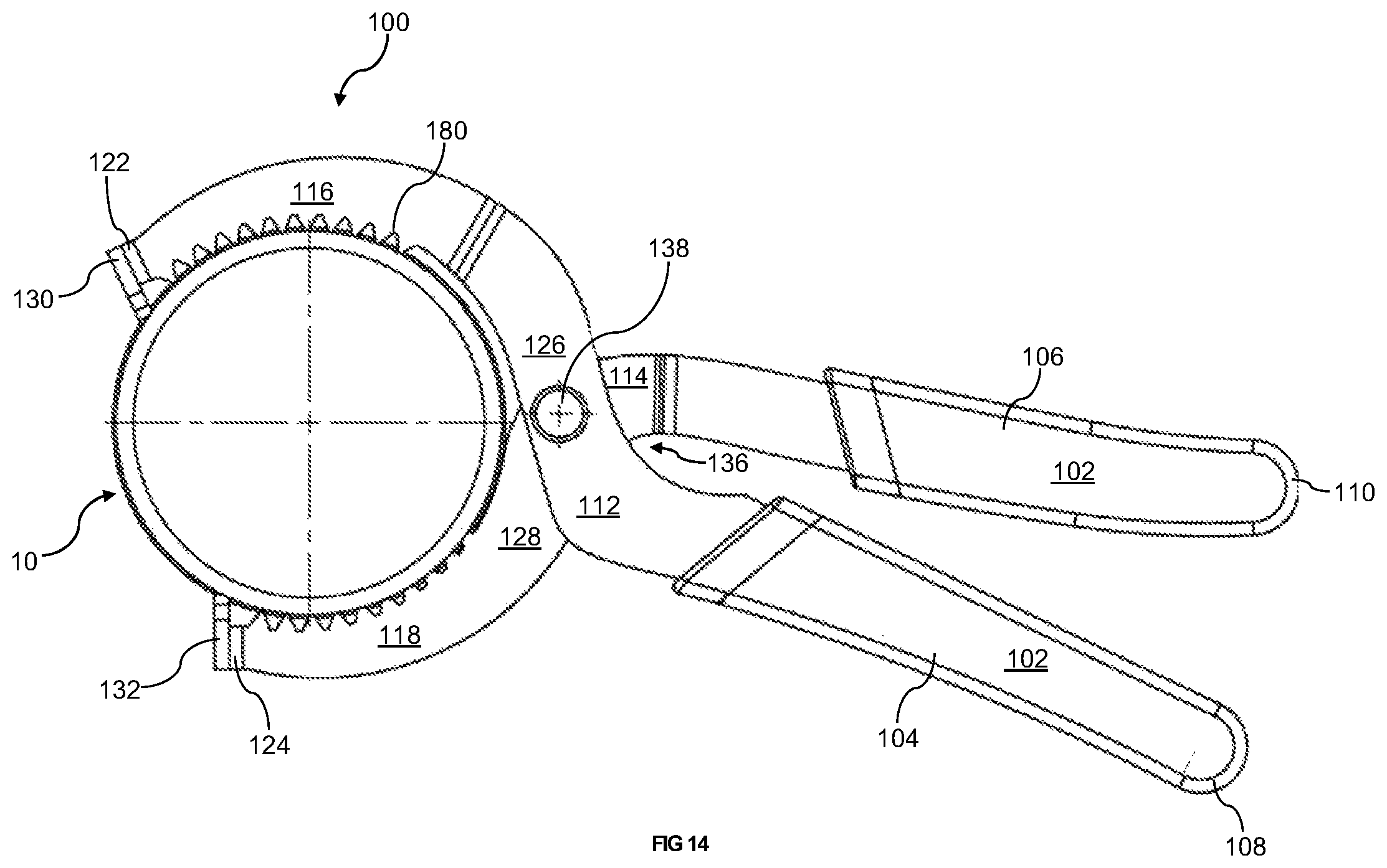 Patent US12403572 Figure 12 – Oil filter removal tool