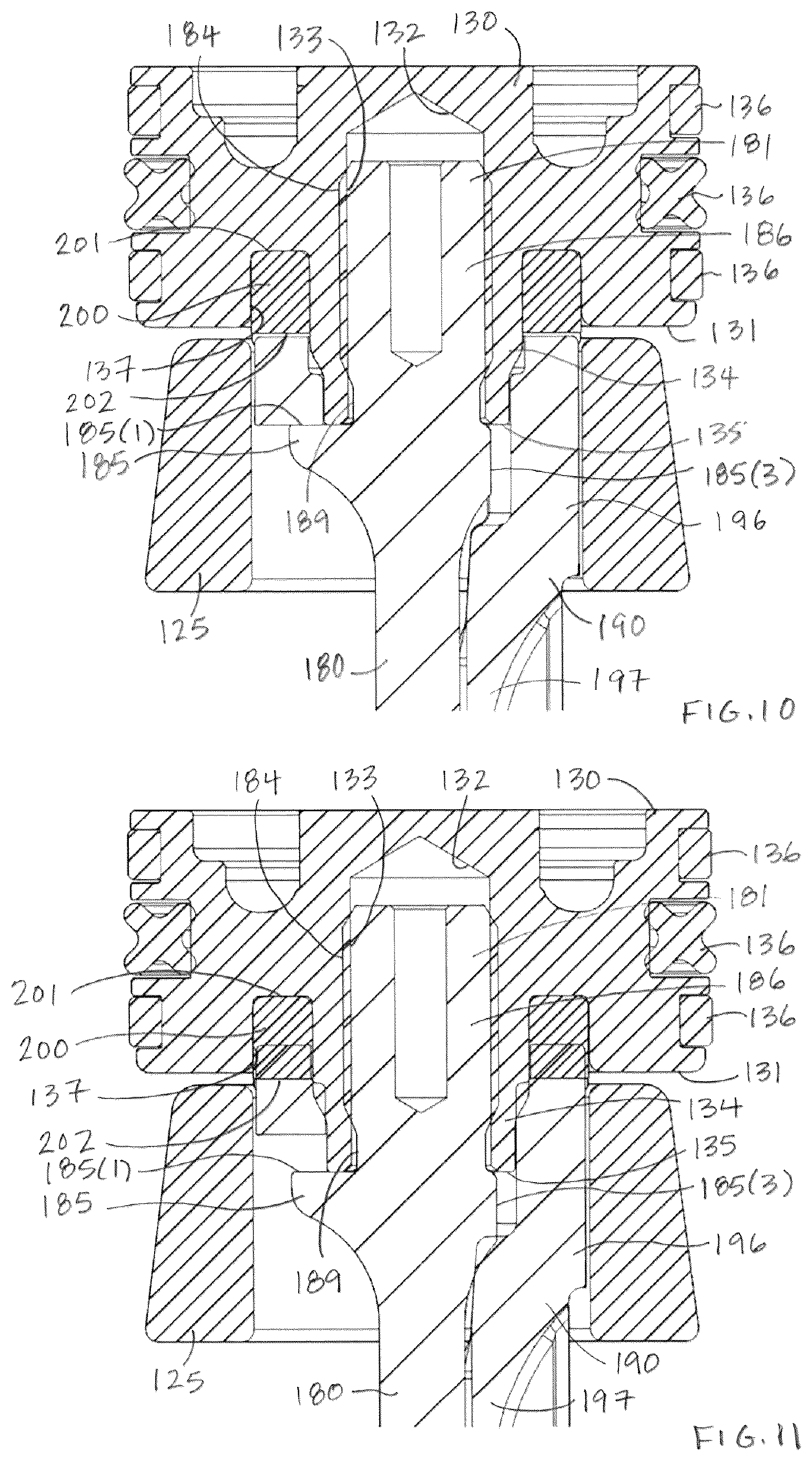 Patent US12403576 Figure 6 – Jam shock relief mechanism for gas spring fastening tool