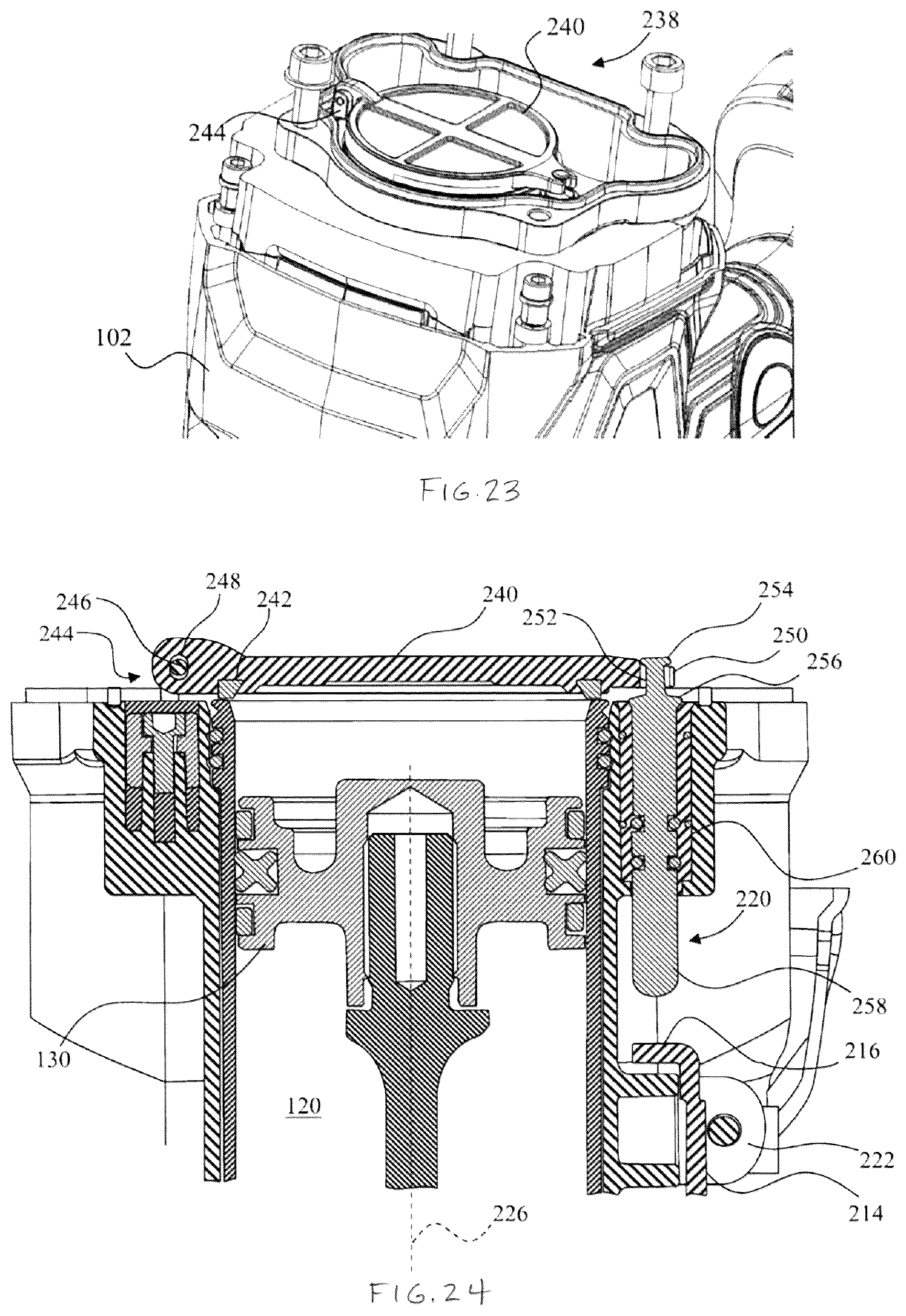 Patent US12403576 Figure 10 – Jam shock relief mechanism for gas spring fastening tool