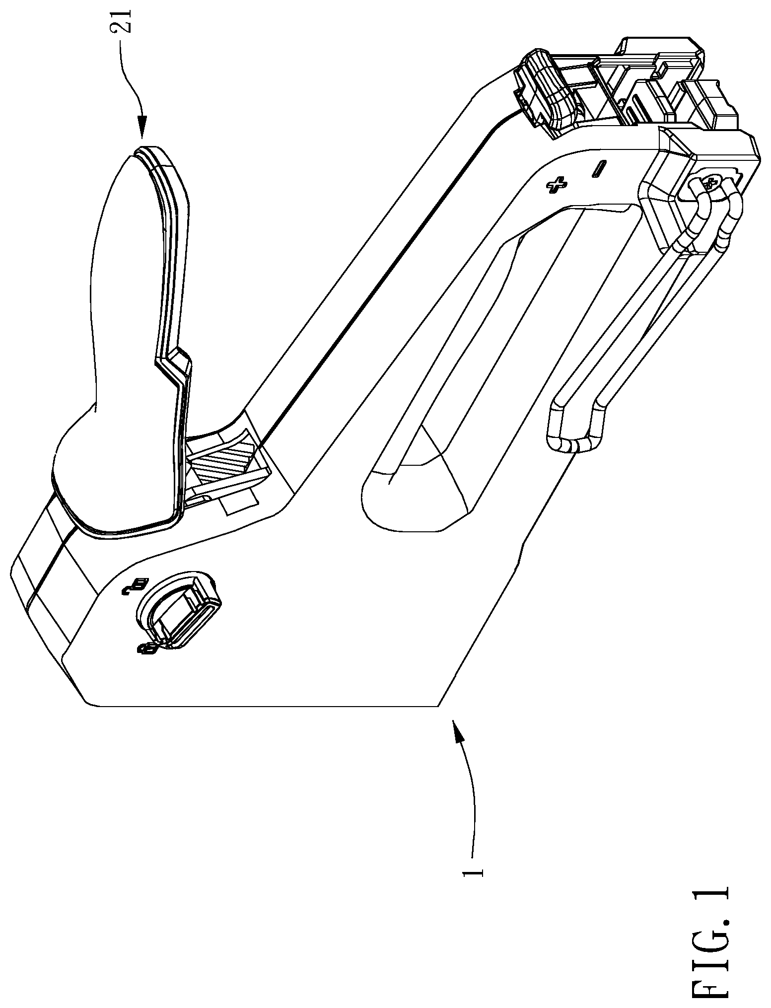 Patent US12403577 Figure 1 – Stapler