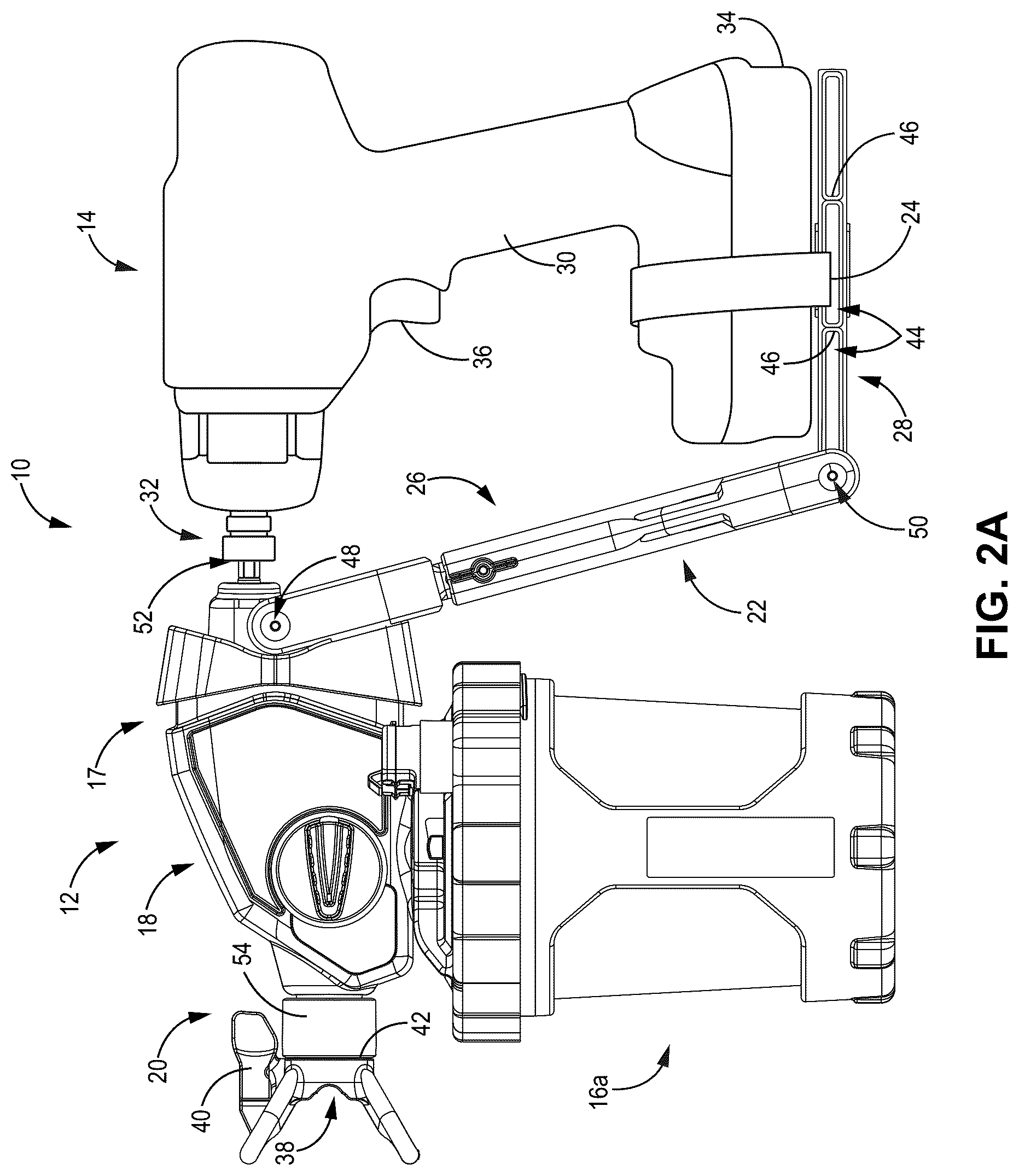 Patent US12403579 Figure 2 – Power tool attachment