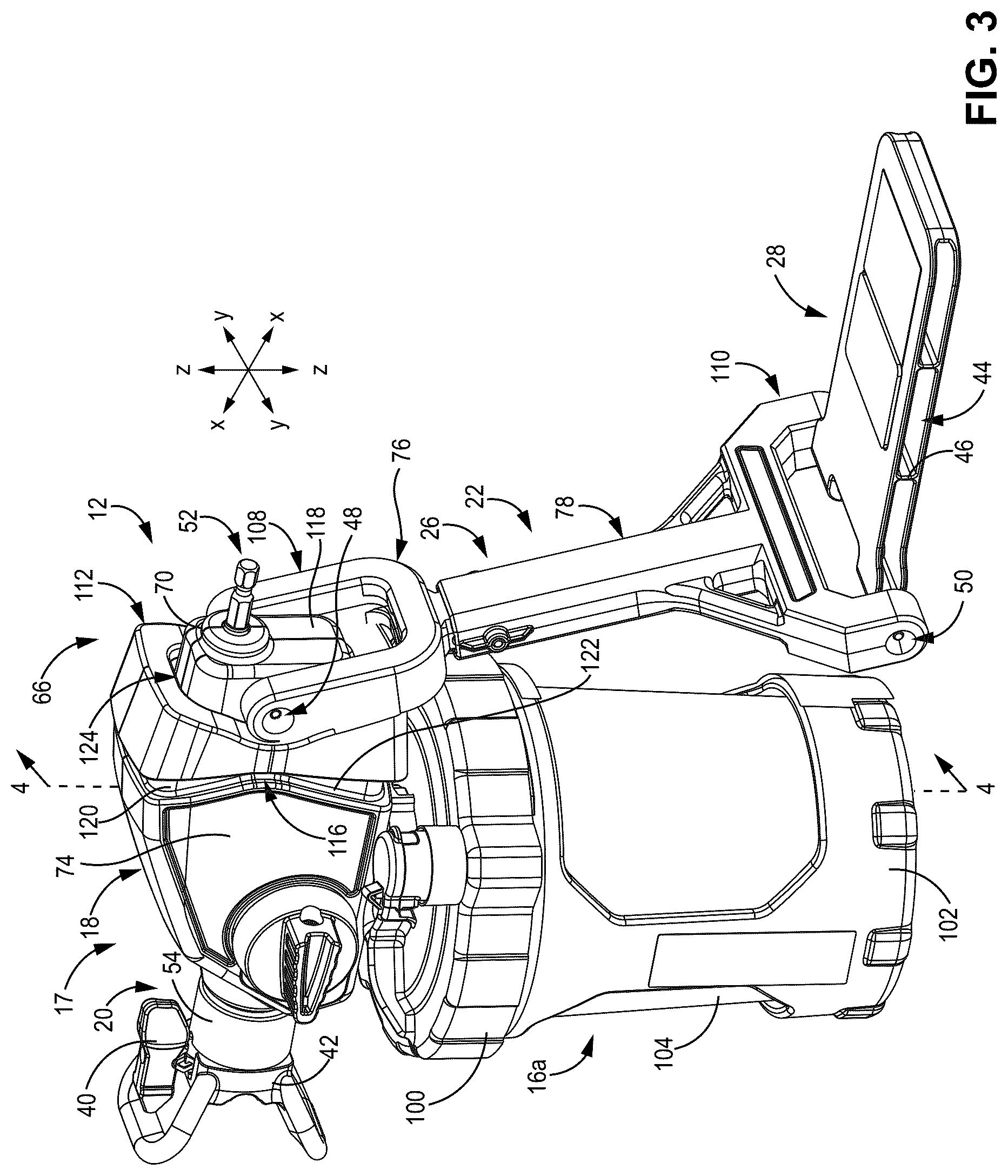 Patent US12403579 Figure 4 – Power tool attachment