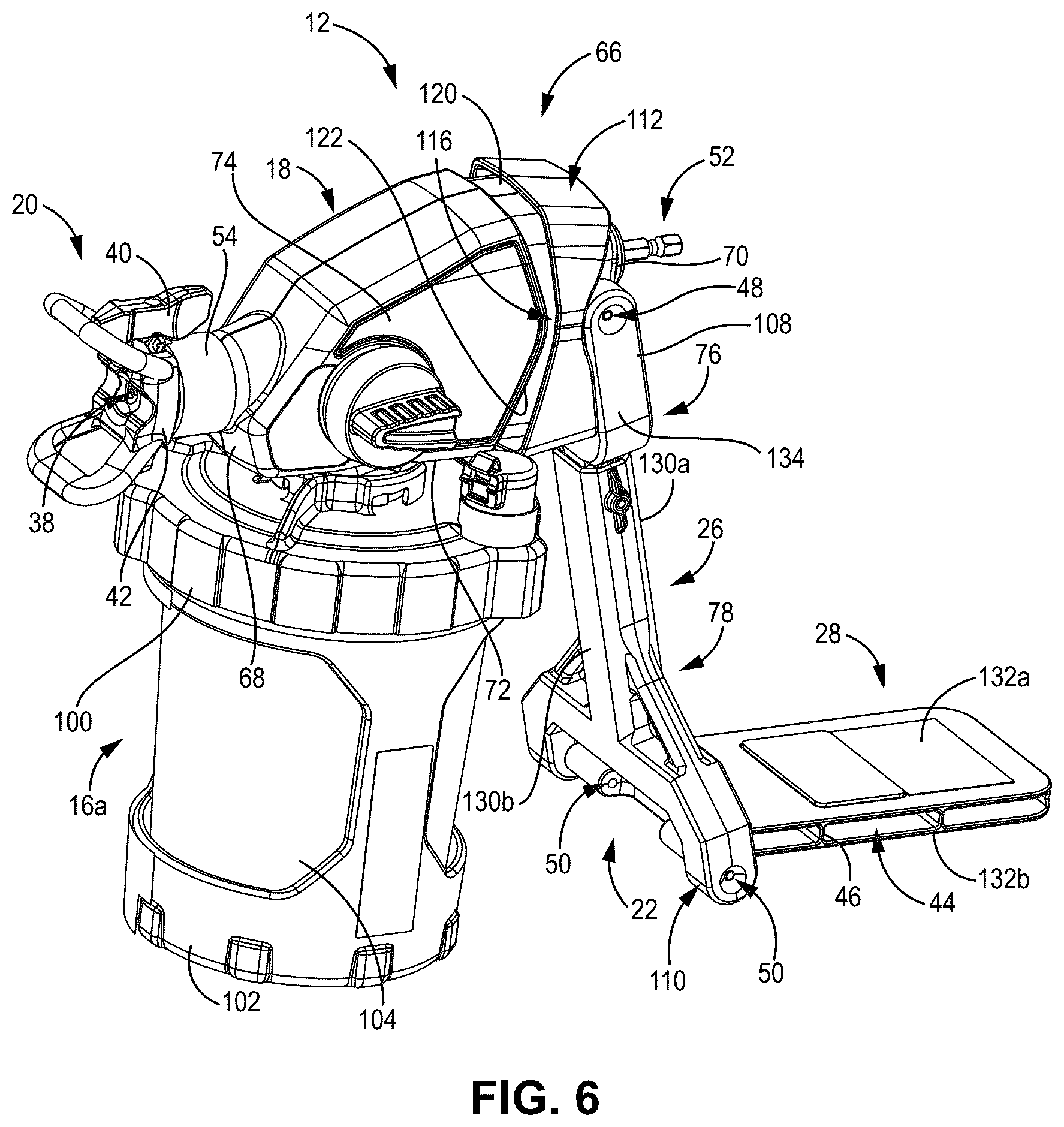 Patent US12403579 Figure 8 – Power tool attachment