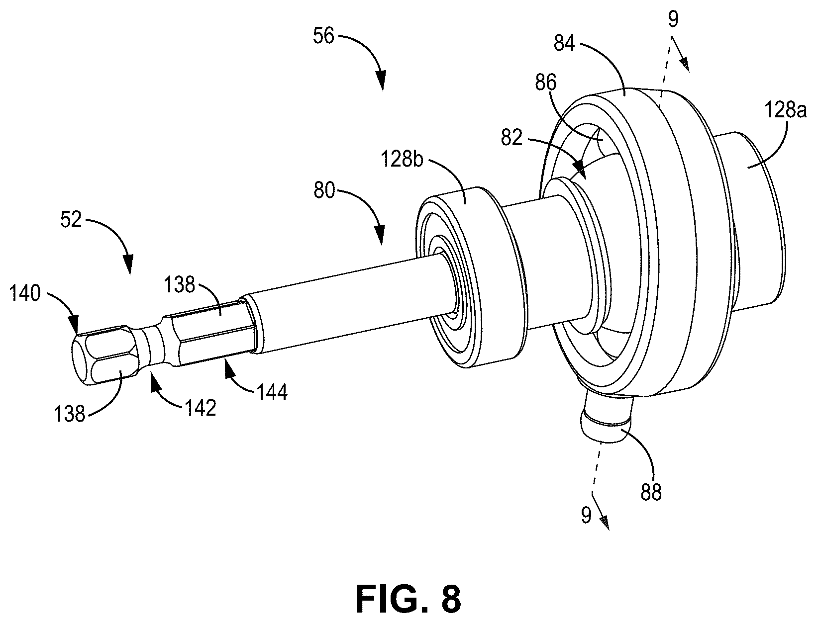 Patent US12403579 Figure 11 – Power tool attachment