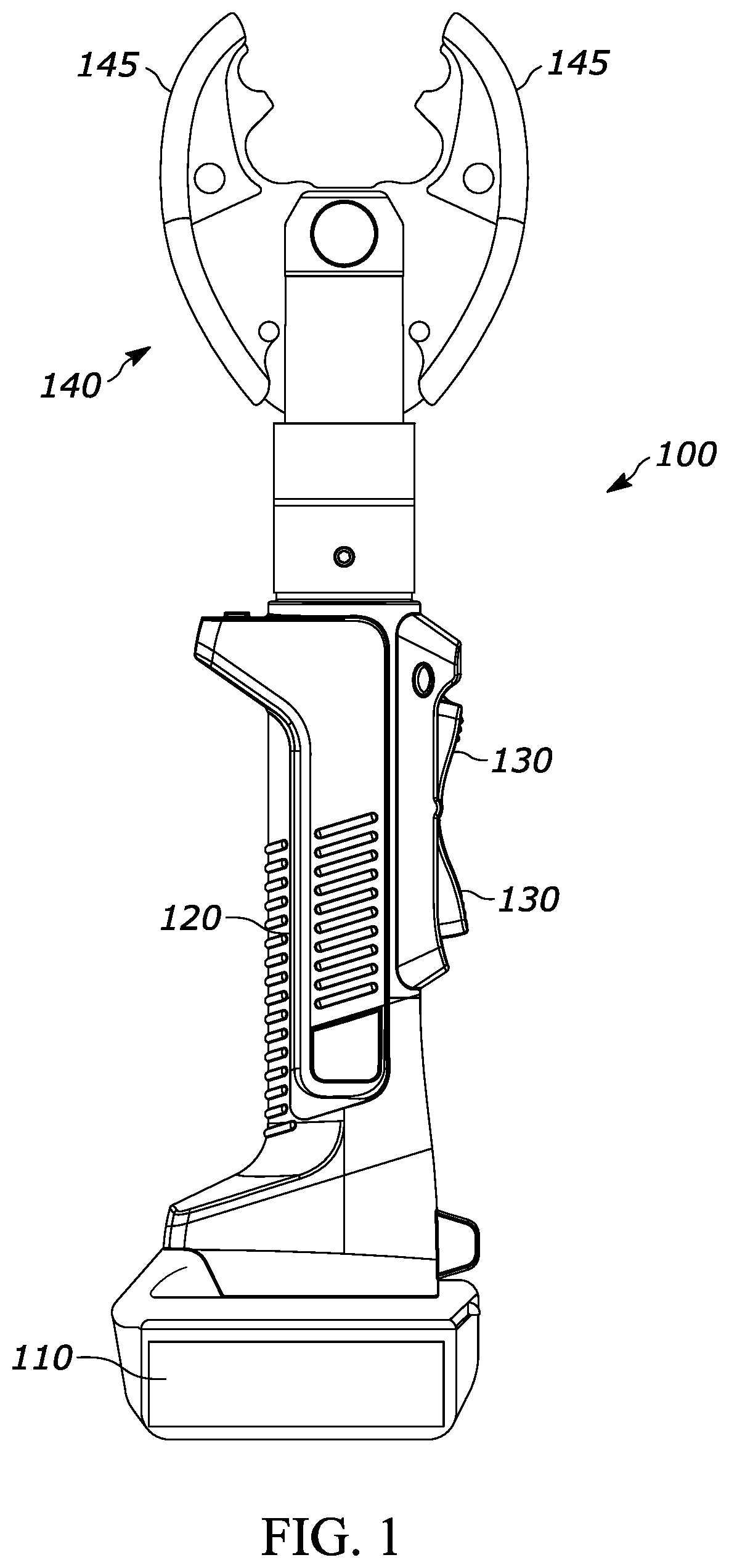 Patent US12403580 Figure 1 – Member for adjusting force application in reciprocating assembly