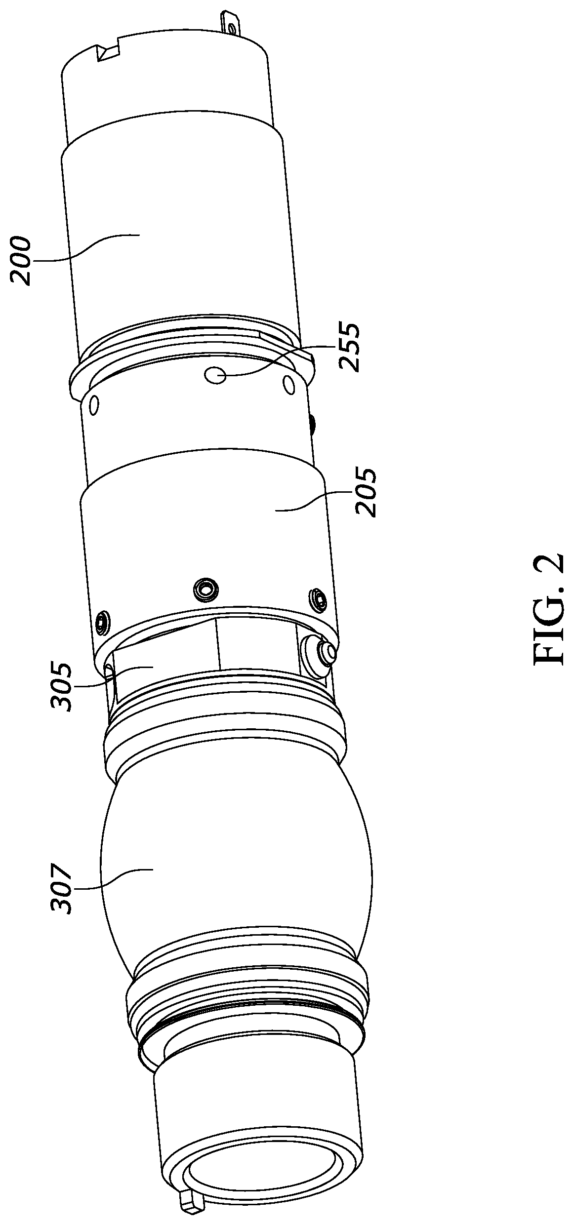 Patent US12403580 Figure 2 – Member for adjusting force application in reciprocating assembly