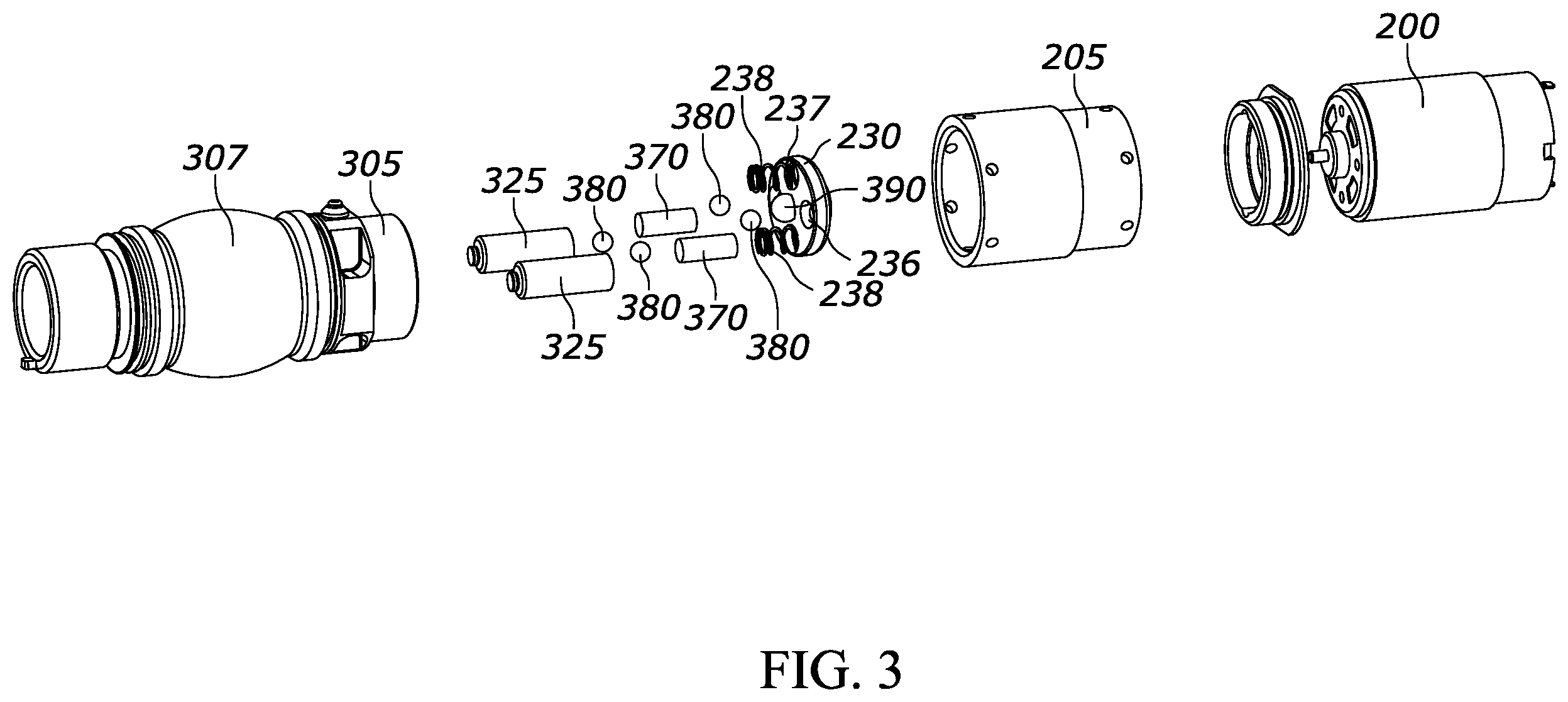 Patent US12403580 Figure 3 – Member for adjusting force application in reciprocating assembly
