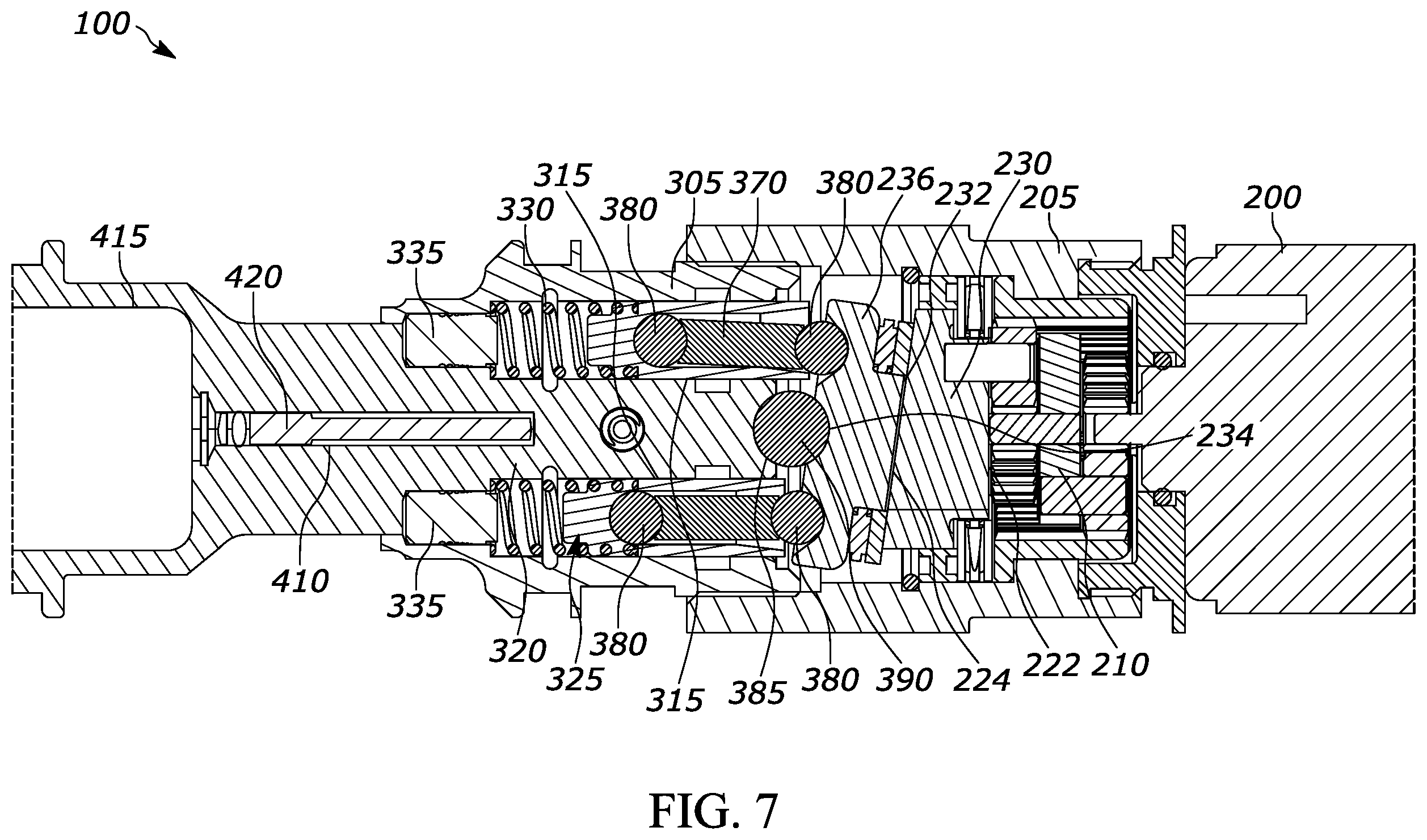 Patent US12403580 Figure 8 – Member for adjusting force application in reciprocating assembly