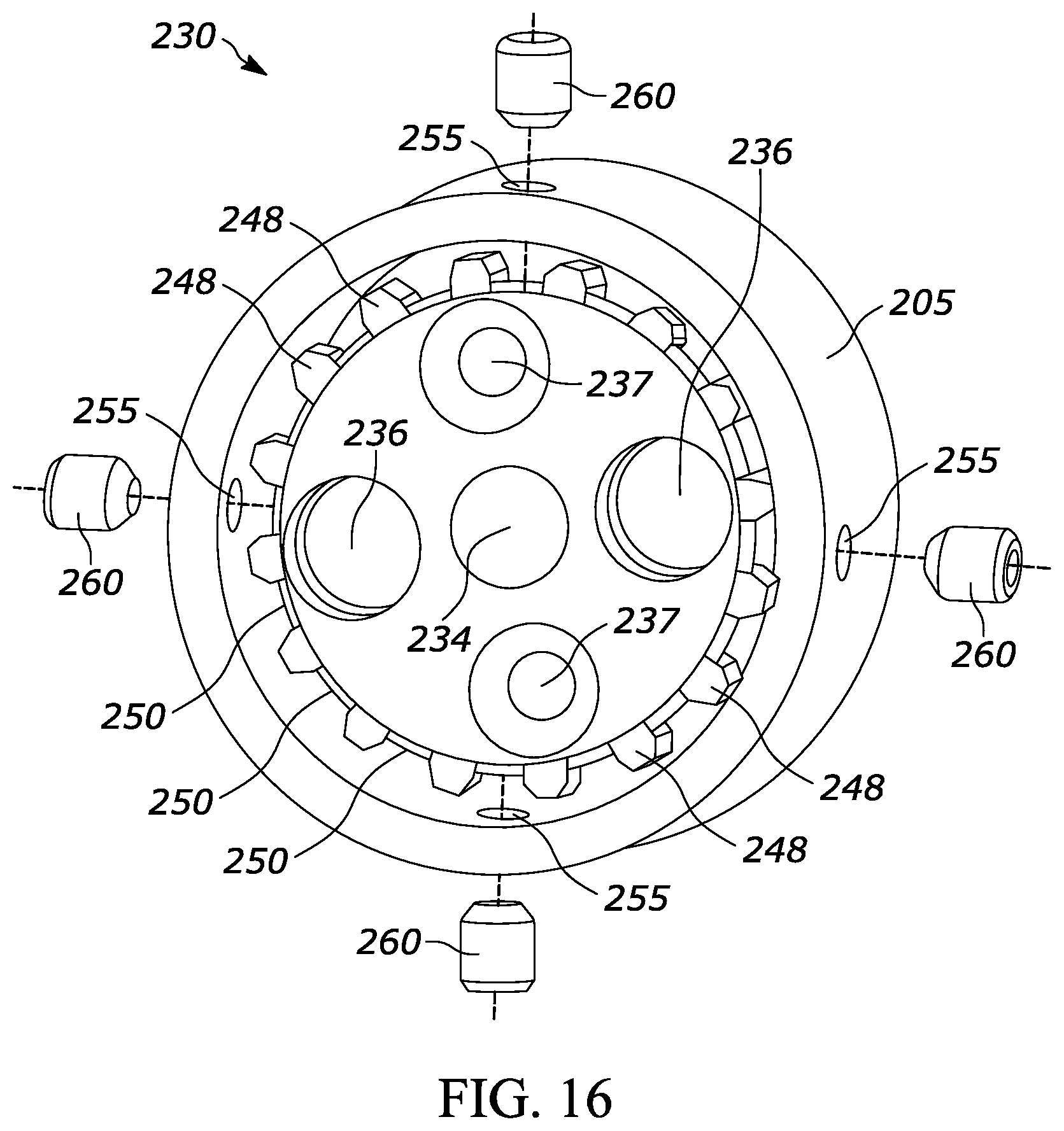 Patent US12403580 Figure 15 – Member for adjusting force application in reciprocating assembly