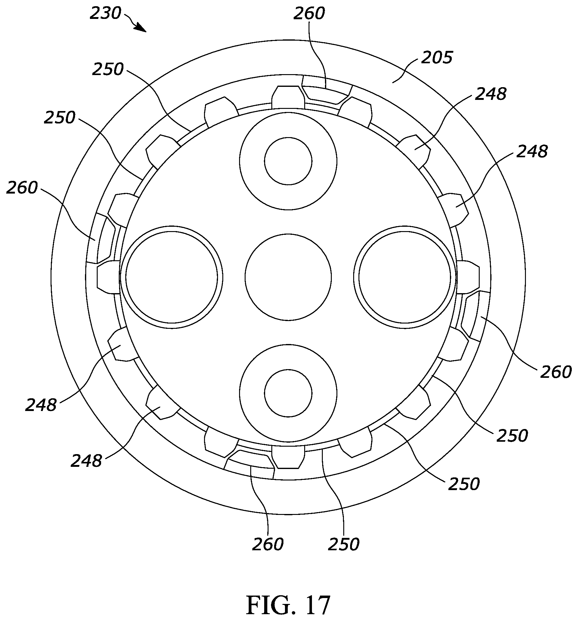 Patent US12403580 Figure 16 – Member for adjusting force application in reciprocating assembly