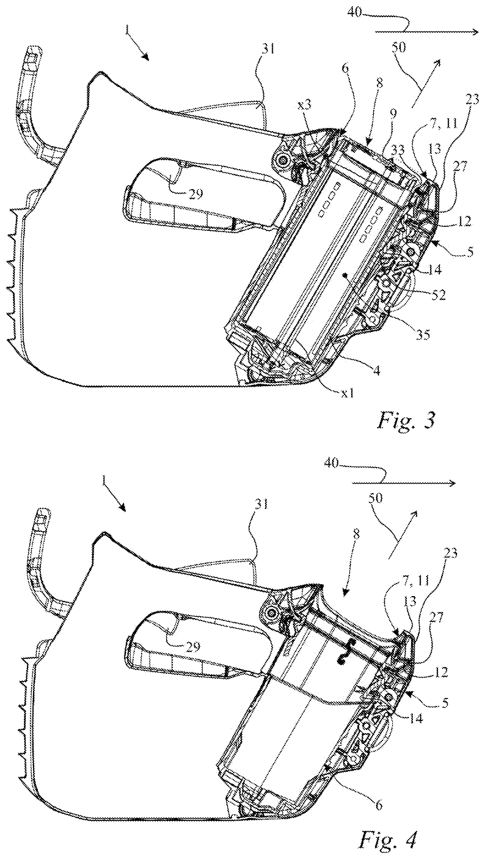 Patent US12403581 Figure 2 – Handheld work apparatus which is portable in use