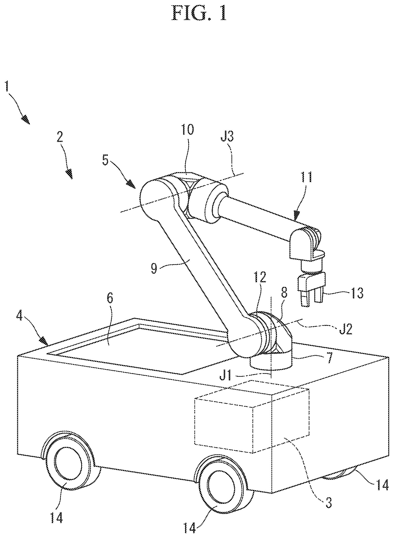 Patent US12403585 Figure 1 – Robot system