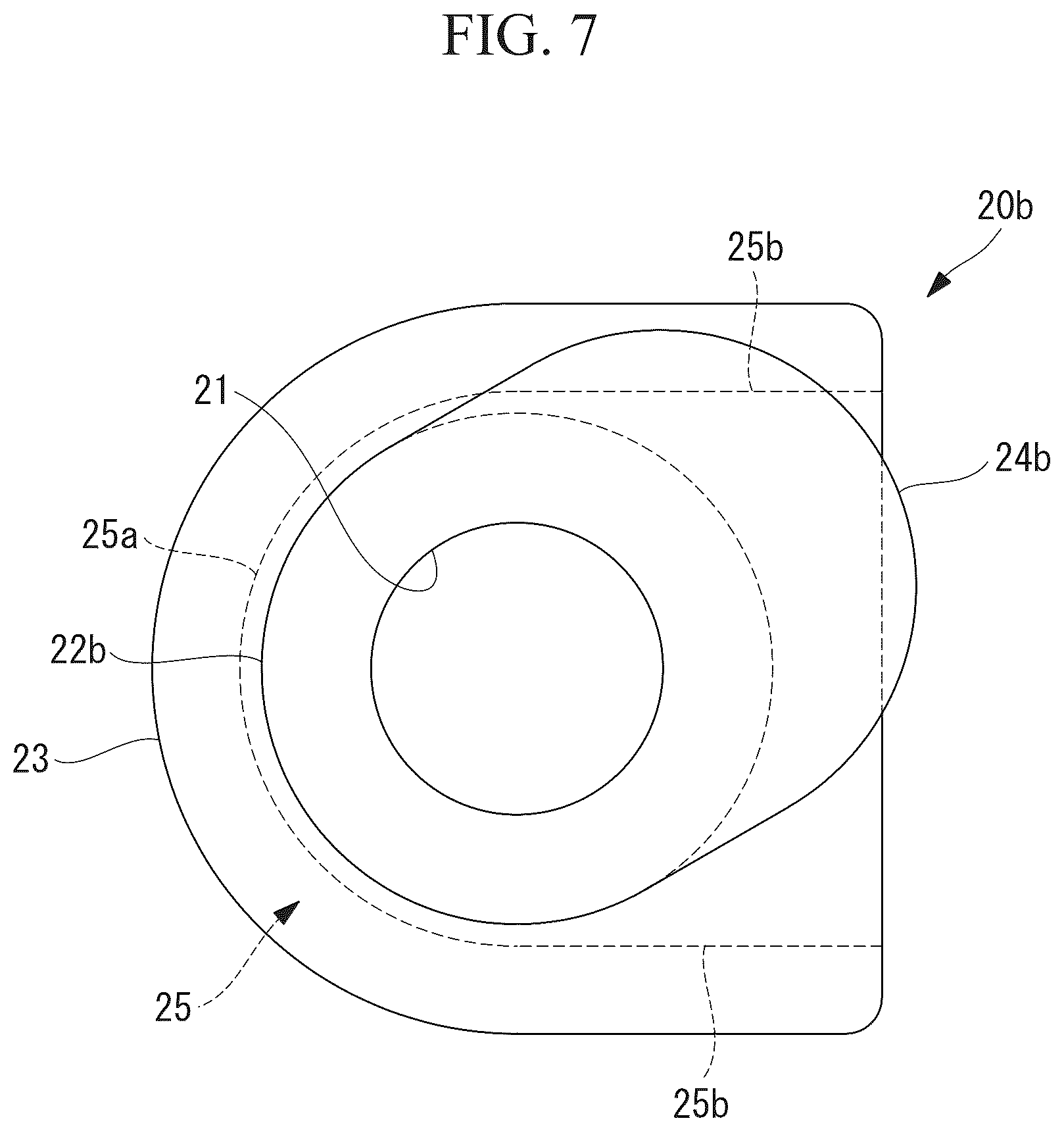 Patent US12403586 Figure 7 – Connection structure and parallel link robot