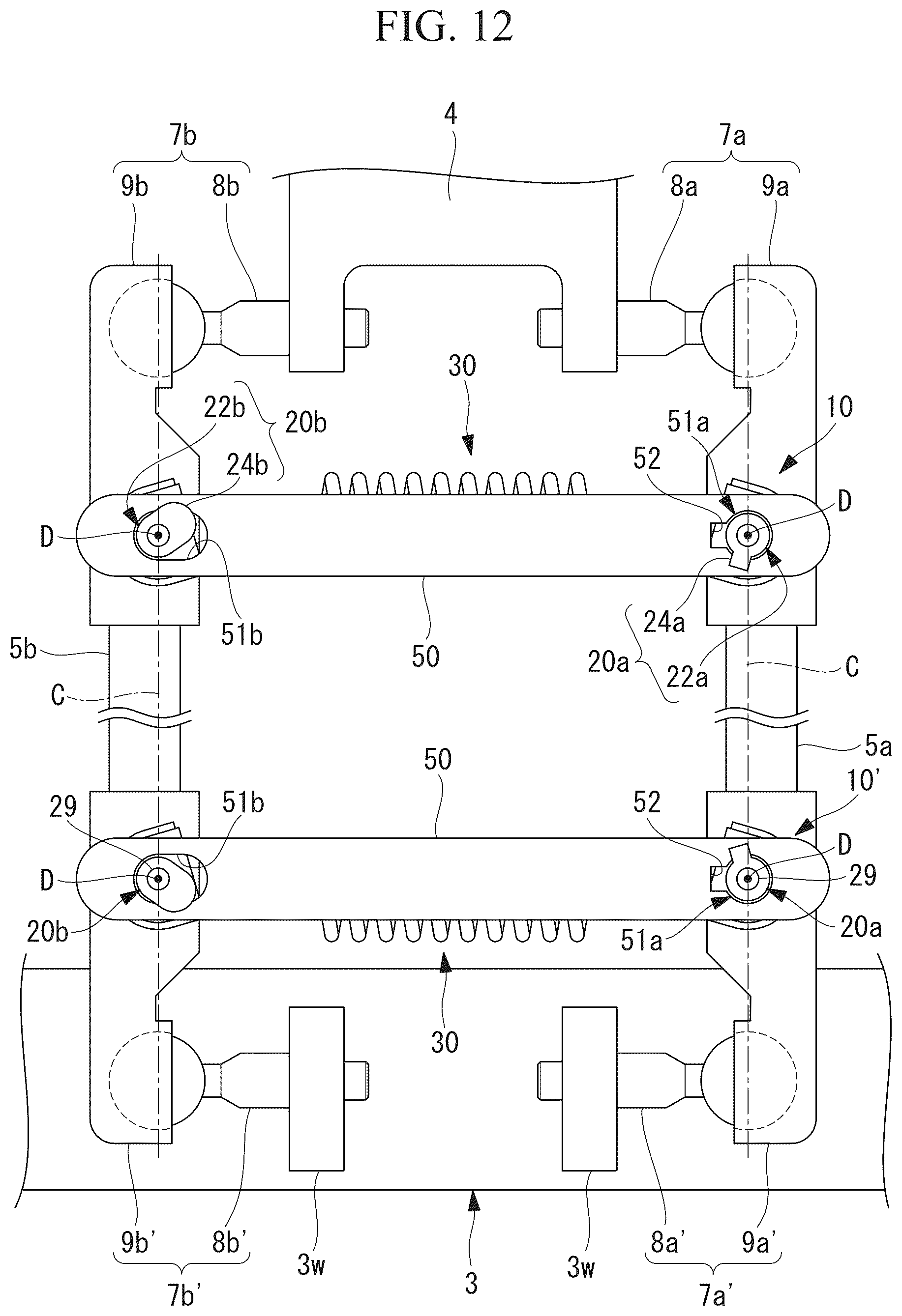 Patent US12403586 Figure 11 – Connection structure and parallel link robot