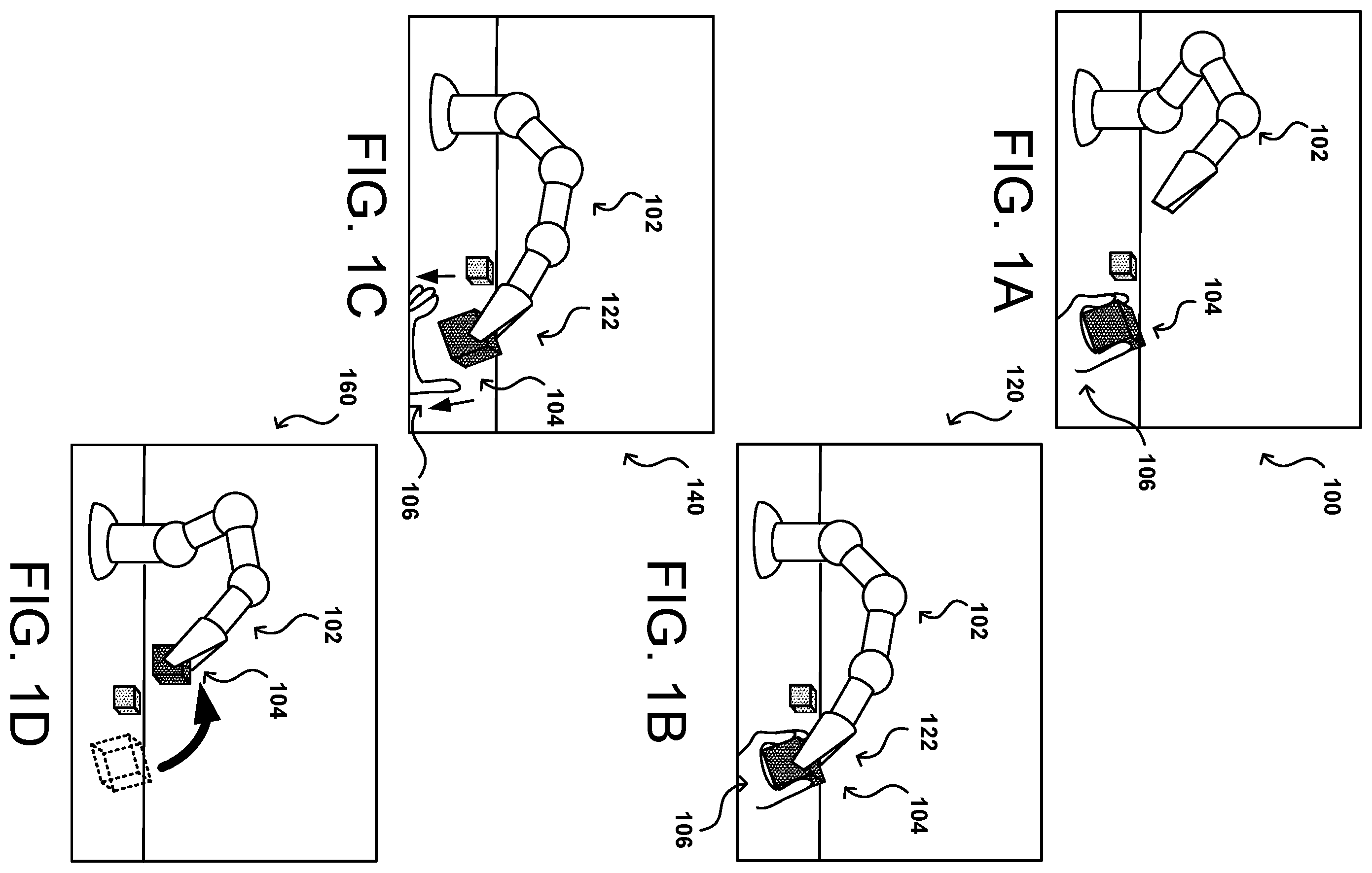 Patent US12403589 Figure 1 – Simulating physical interactions for automated systems