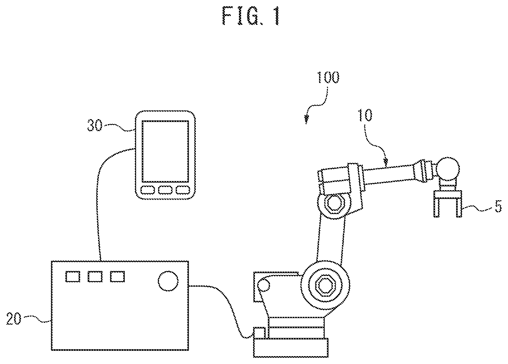 Patent US12403594 Figure 1 – Robot control device, and robot system