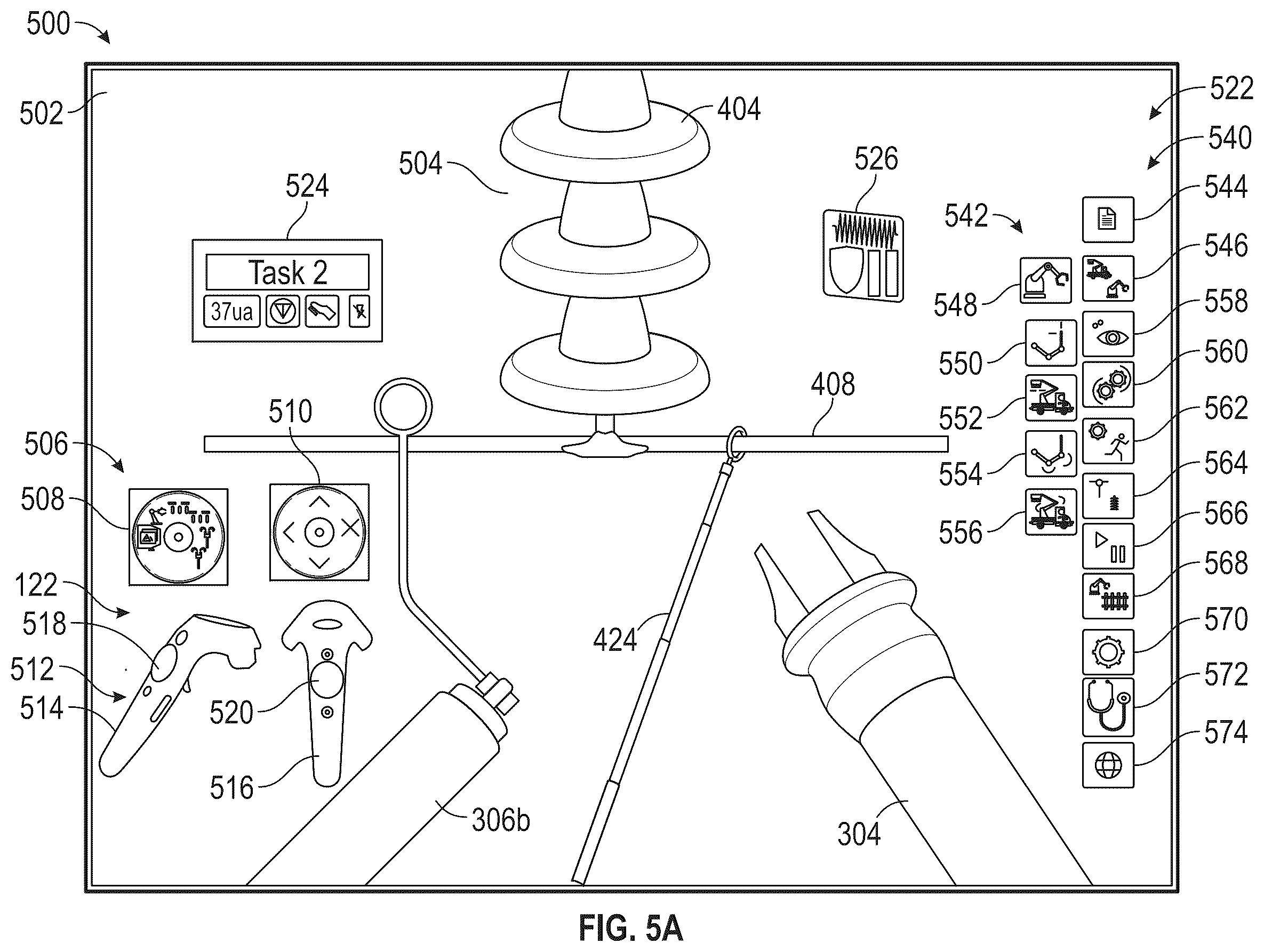 Patent US12403597 Figure 5 – Intuitive virtual reality interface for controlling robots
