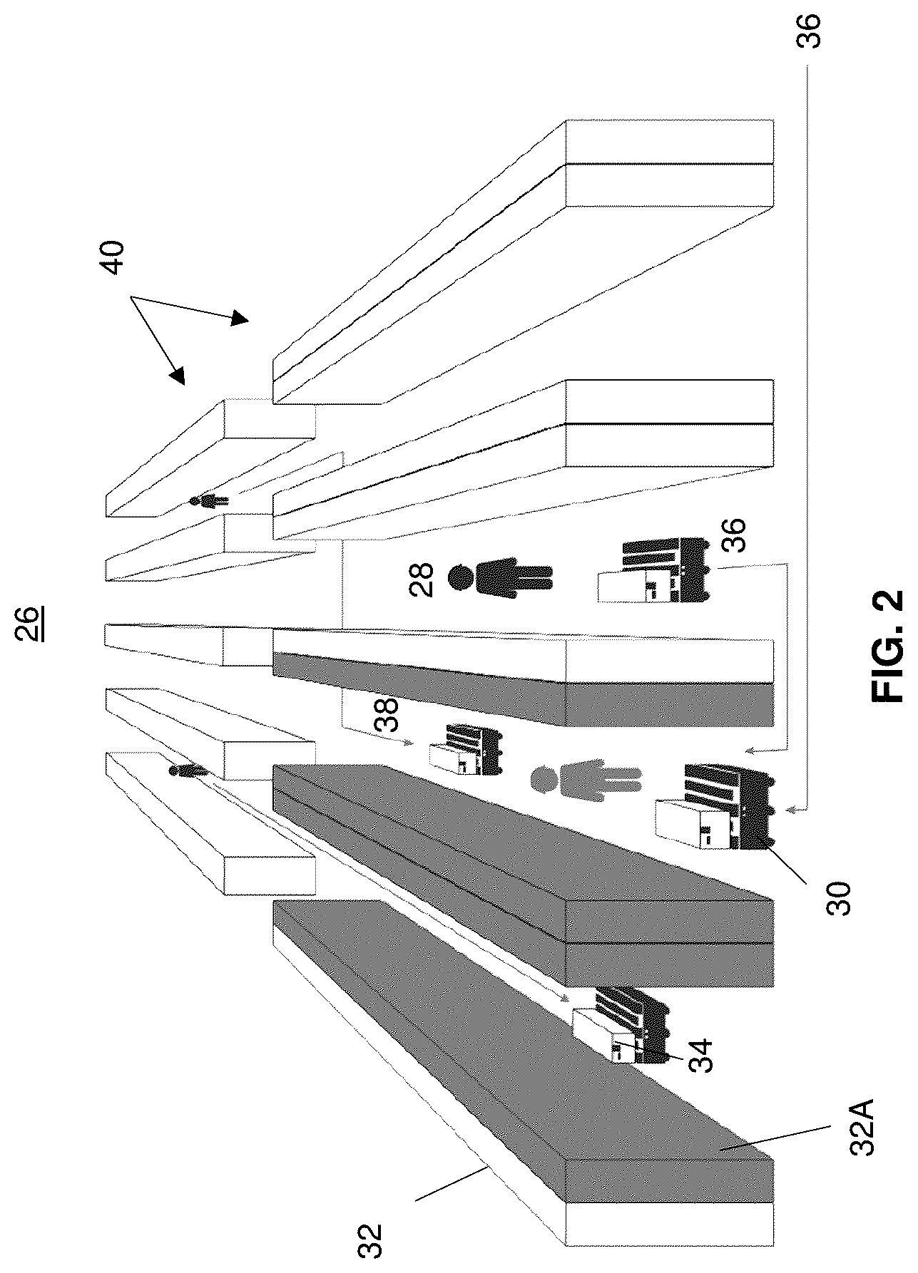 Patent US12403601 Figure 2 – System and method for queueing robot operations in a warehouse environment based on workflow optimization instructions