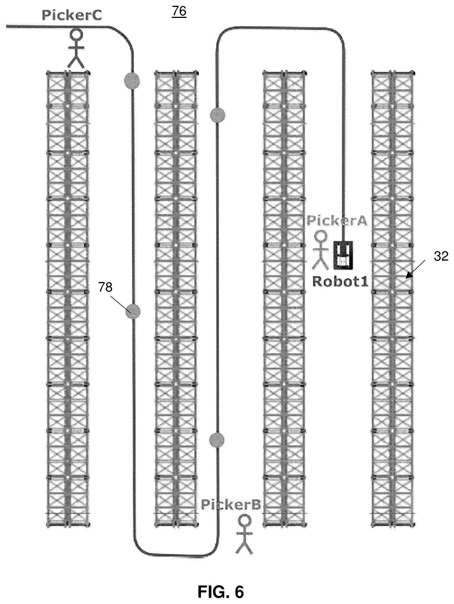Patent US12403601 Figure 6 – System and method for queueing robot operations in a warehouse environment based on workflow optimization instructions