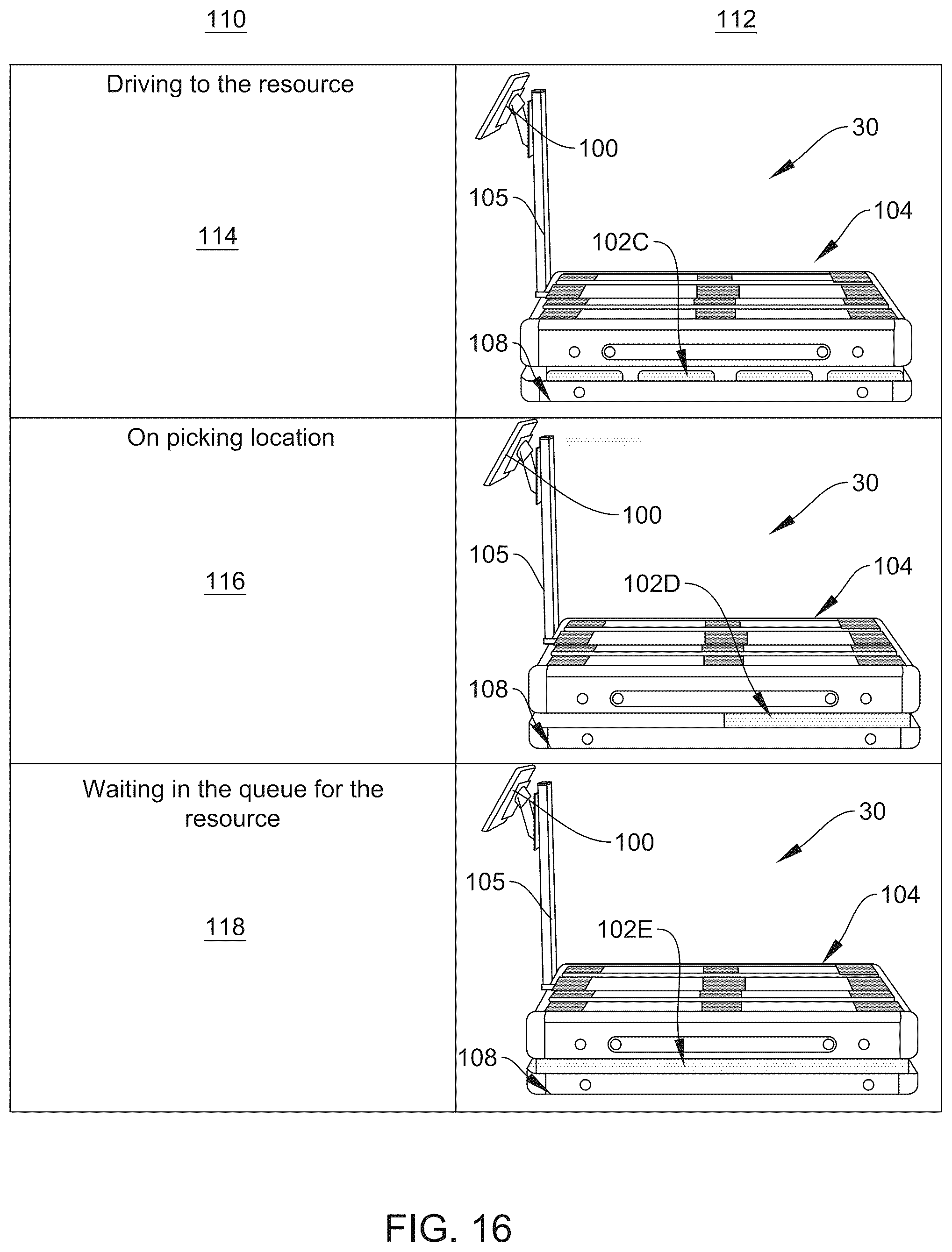 Patent US12403601 Figure 15 – System and method for queueing robot operations in a warehouse environment based on workflow optimization instructions