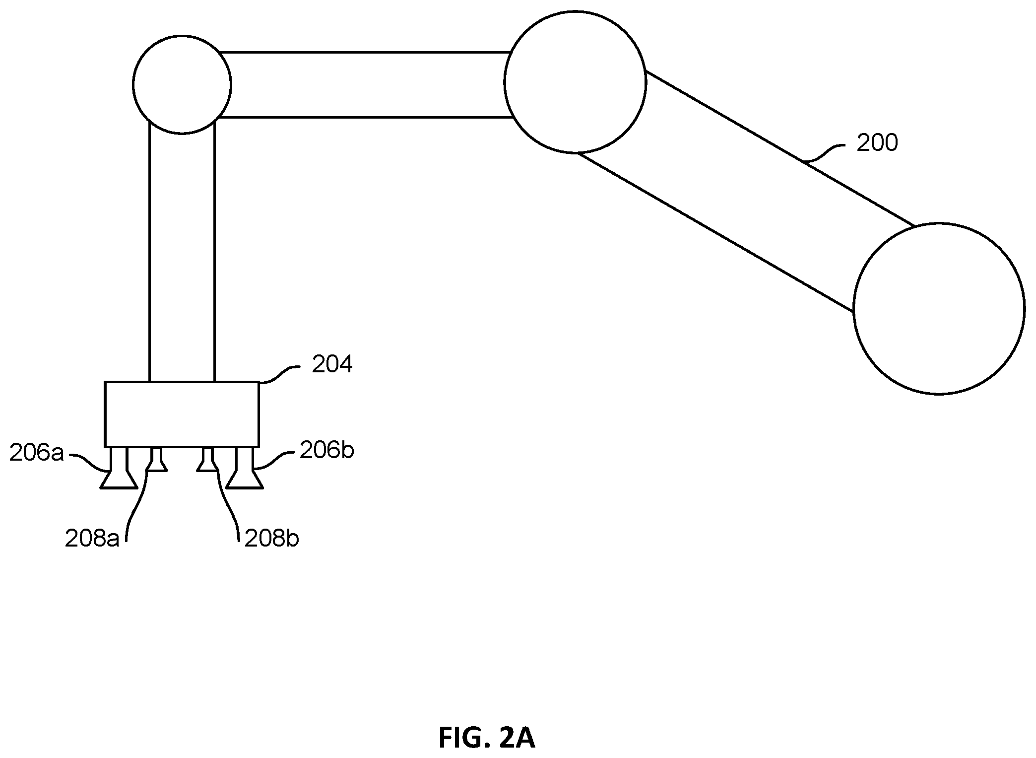 Patent US12403616 Figure 2 – Suction-based end effector with mixed cup sizes