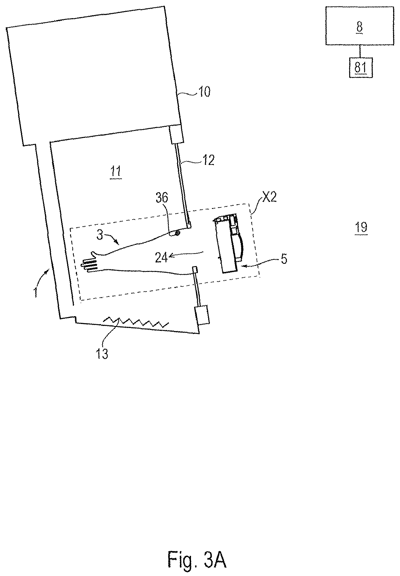 Patent US12403618 Figure 5 – Arrangement for protecting against unauthorized intervention in a containment using a work glove
