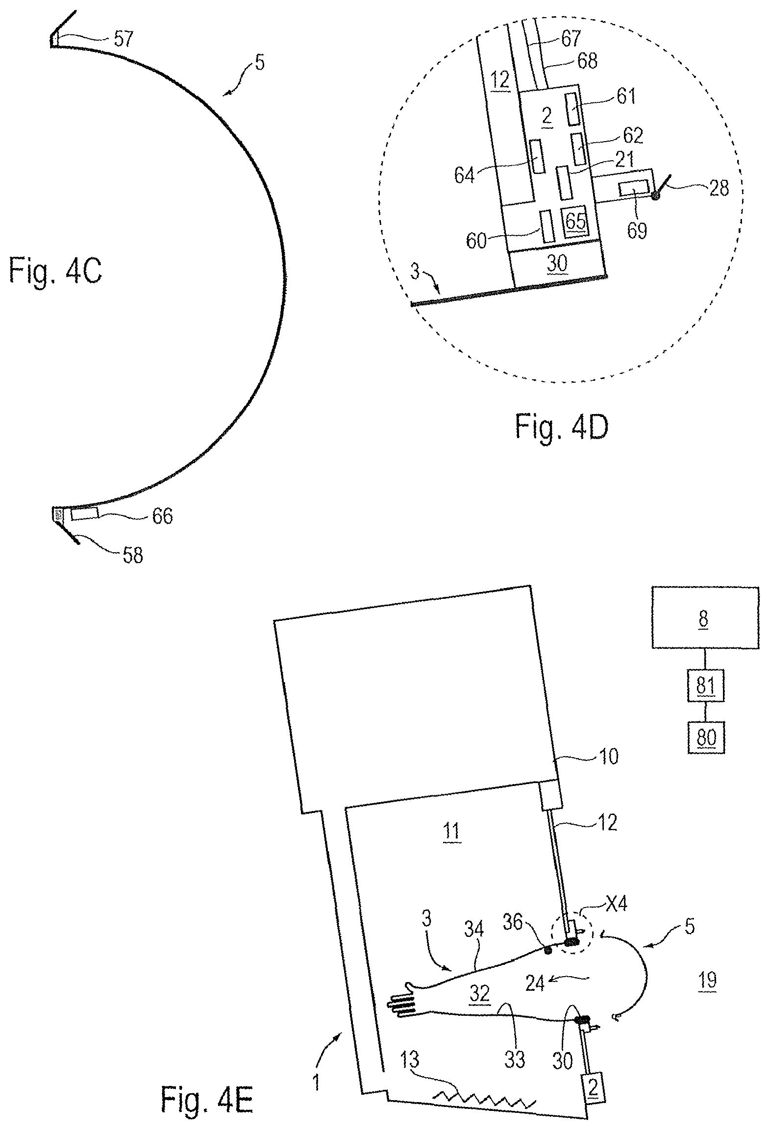 Patent US12403618 Figure 9 – Arrangement for protecting against unauthorized intervention in a containment using a work glove