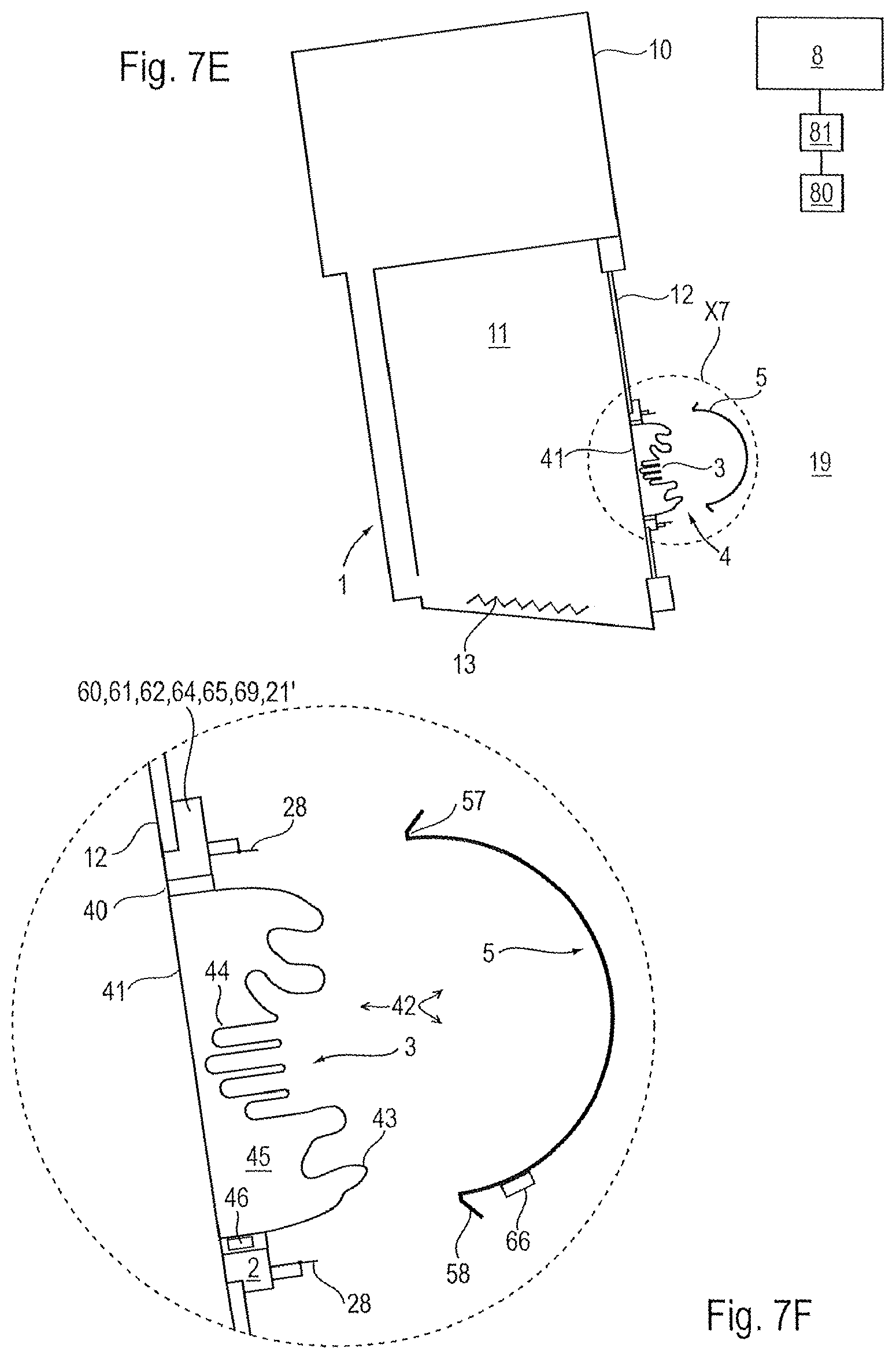 Patent US12403618 Figure 14 – Arrangement for protecting against unauthorized intervention in a containment using a work glove
