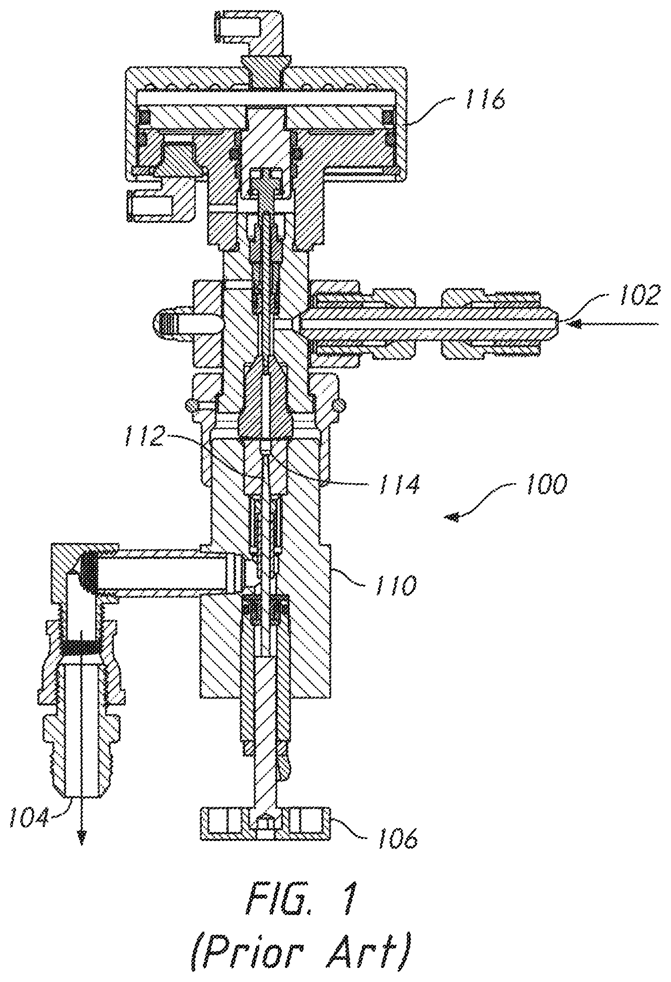 Patent US12403621 — Motorized systems and associated methods for controlling an adjustable dump orifice on a liquid jet cutting system — Figure 1