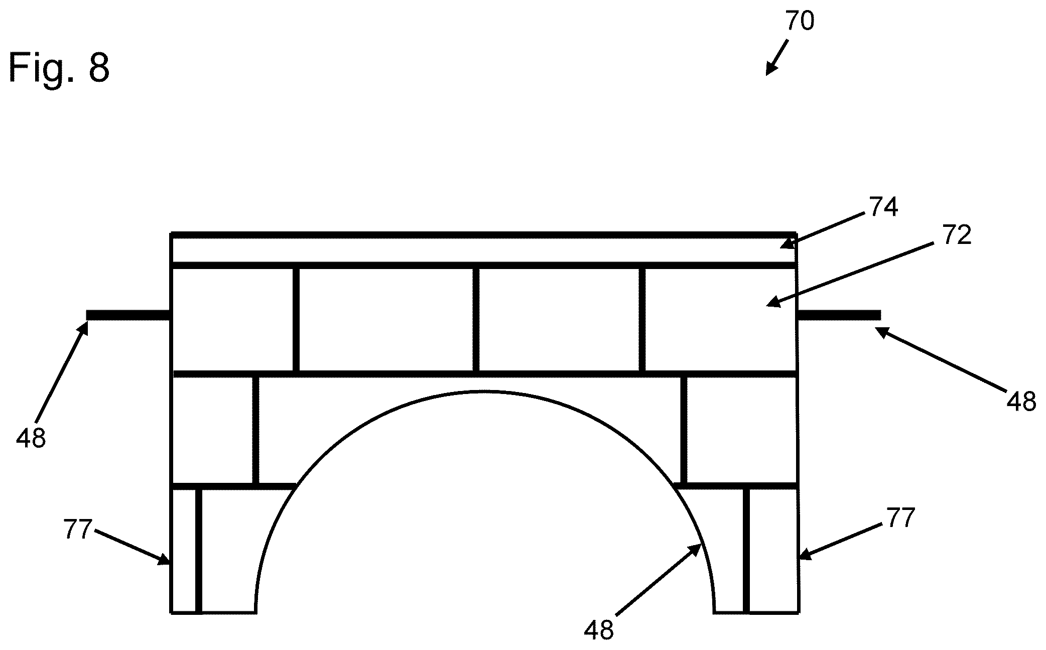 Patent US12403626 Figure 8 – Pipe collar, mold and method