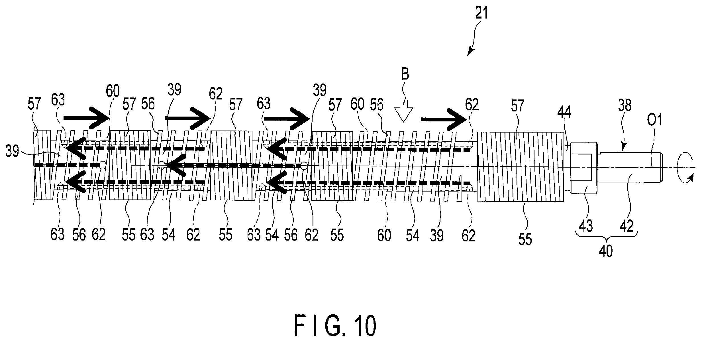 Patent US12403628 Figure 7 – Kneading method for use with kneading apparatus with first and second extruders