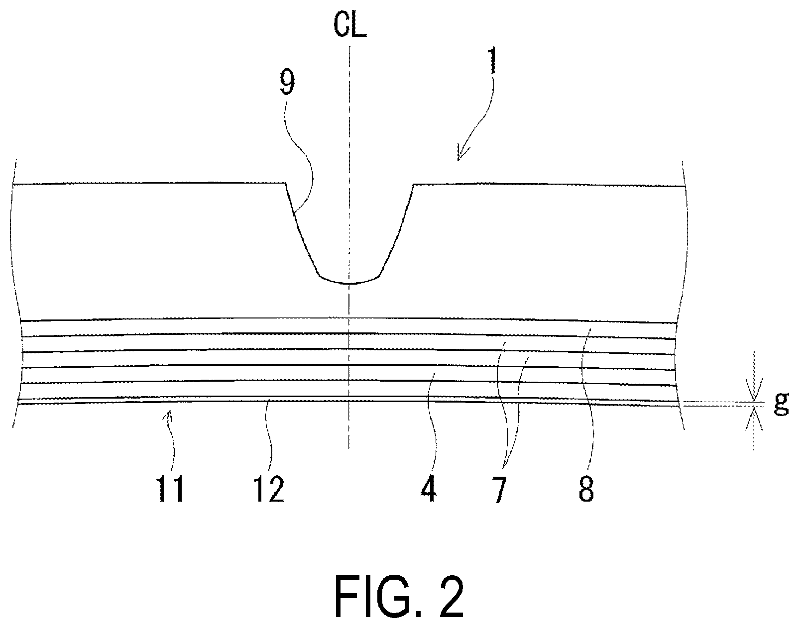 Patent US12403632 Figure 2 – Pneumatic tire and method of manufacturing the same