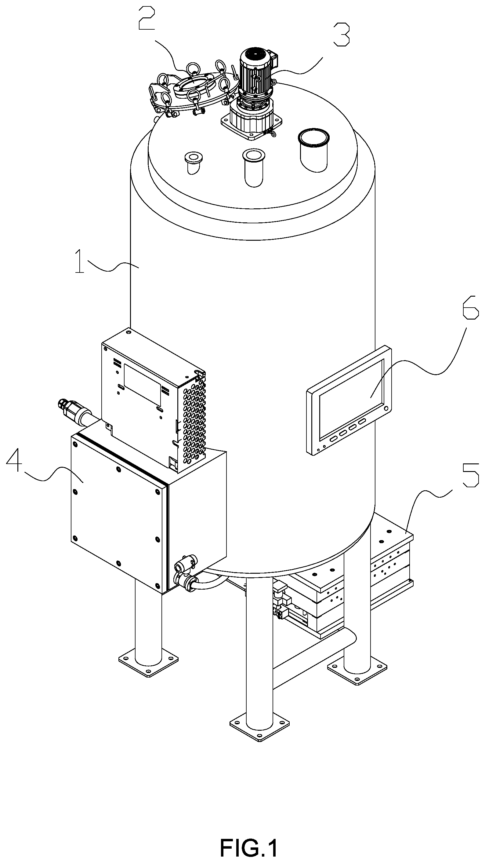 Patent US12403636 Figure 1 – Supercritical in-mold foam forming device with pretreatment function and foaming method thereof