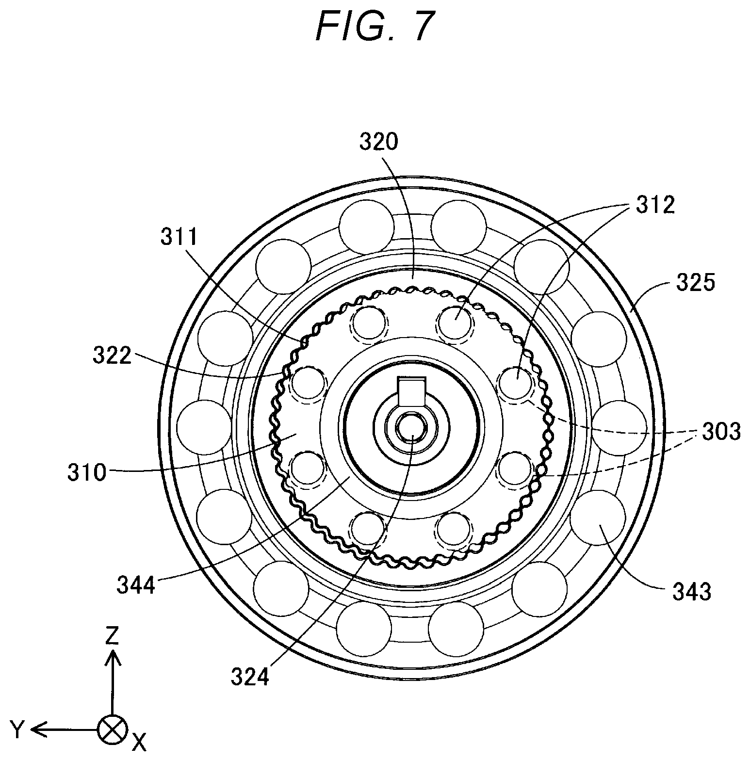 Patent US12403640 Figure 7 – Plasticizing device, injection molding device, and three-dimensional shaping device