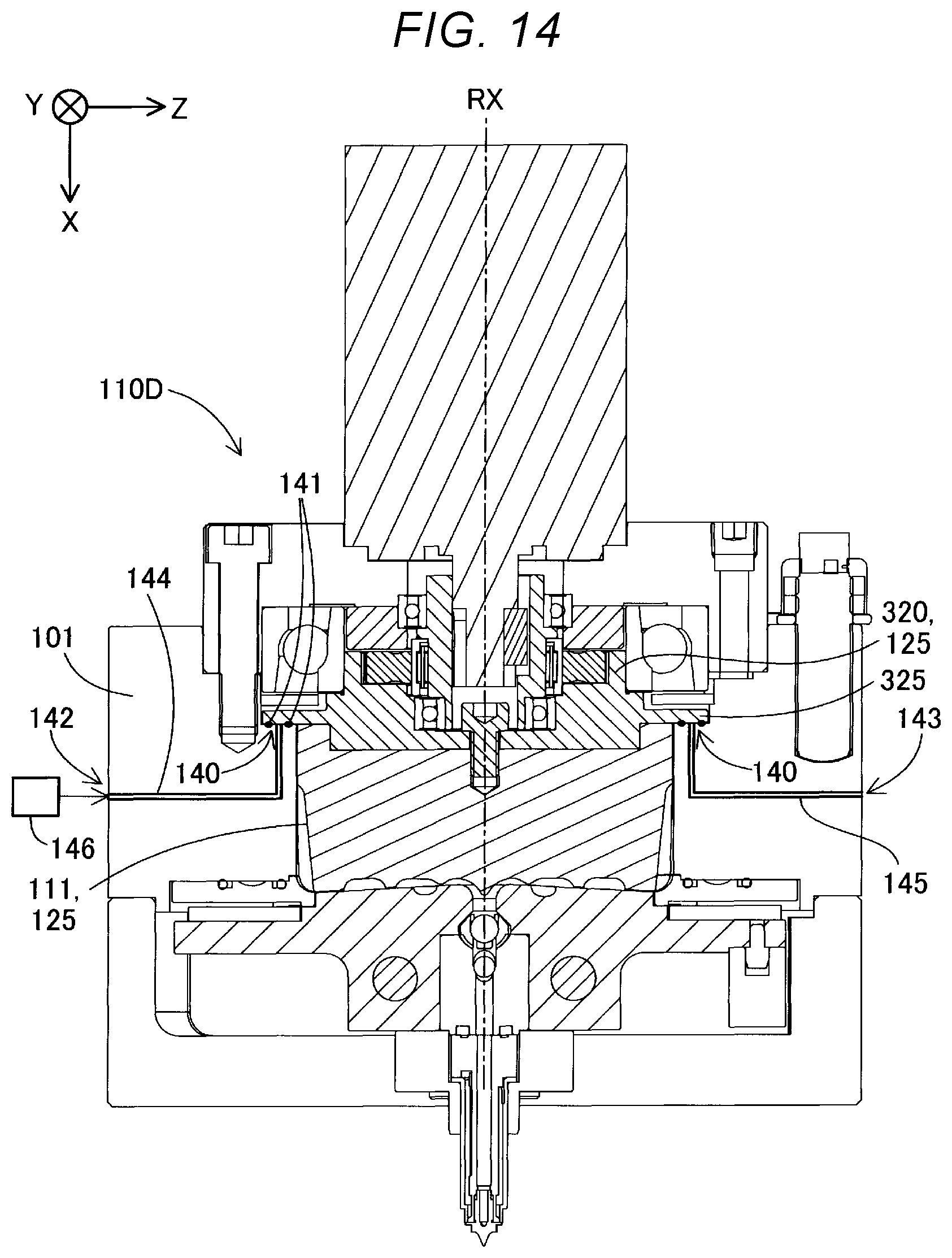 Patent US12403640 Figure 13 – Plasticizing device, injection molding device, and three-dimensional shaping device