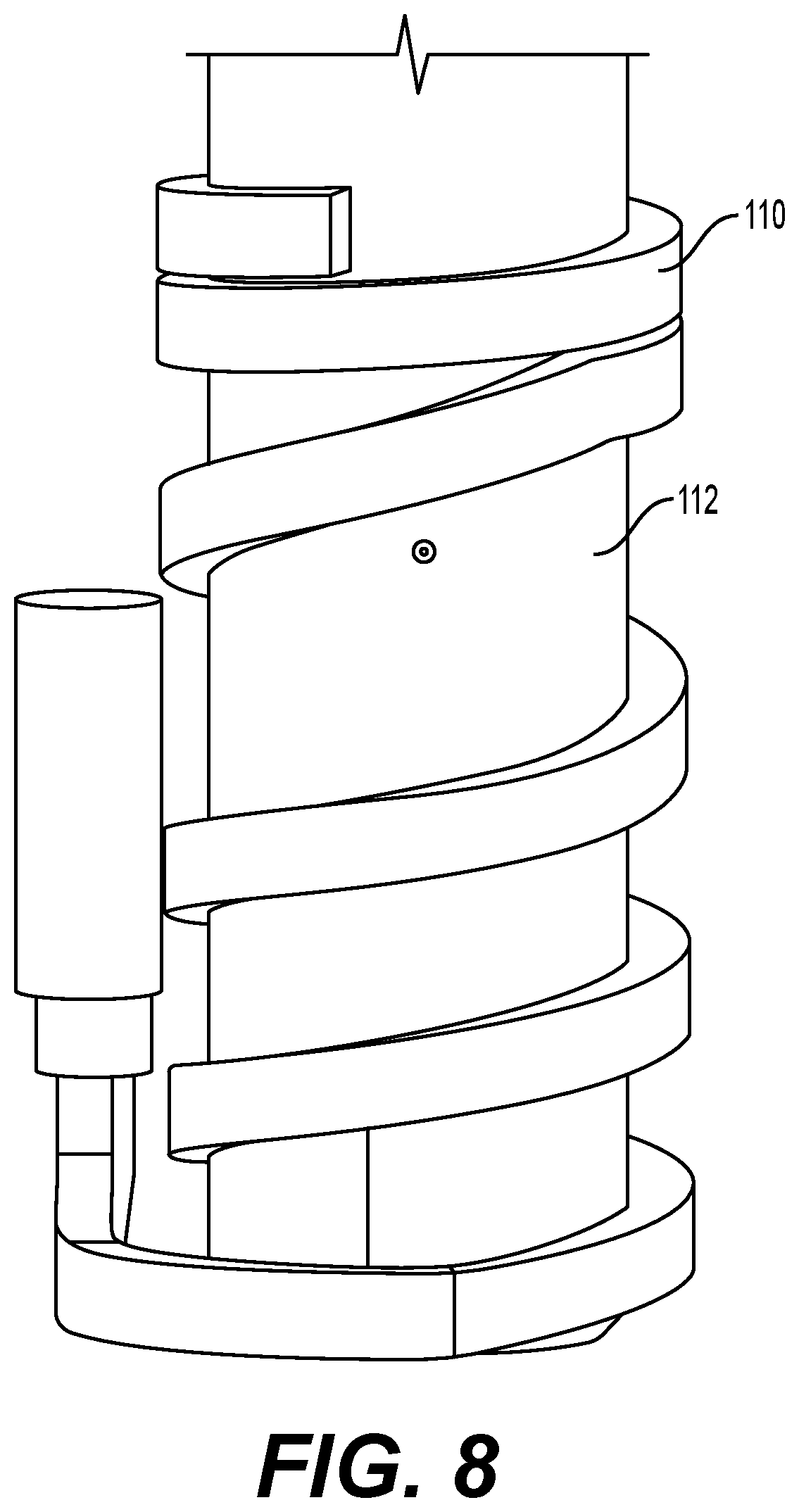 Patent US12403653 Figure 8 – Extruder head assembly for additive manufacturing machines