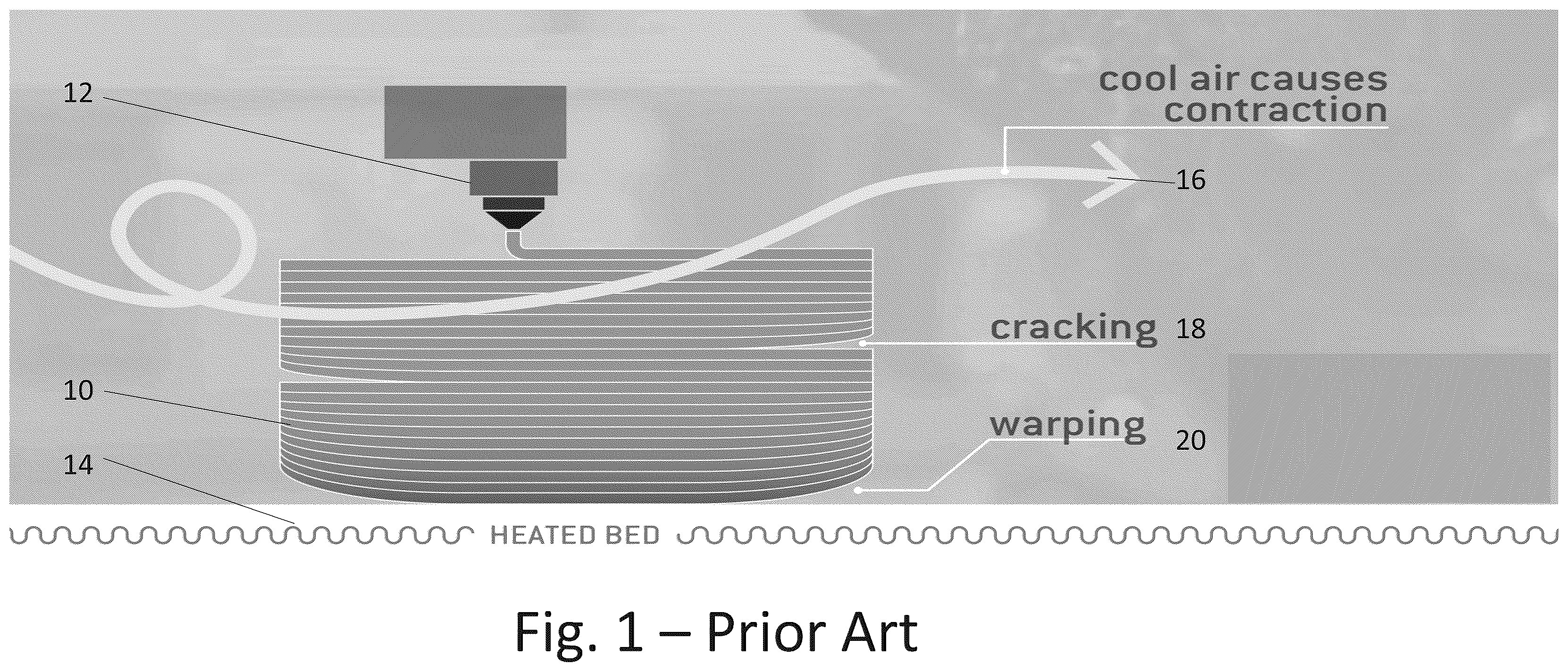 Patent US12403655 Figure 1 – Wax base for an object in additive manufacturing