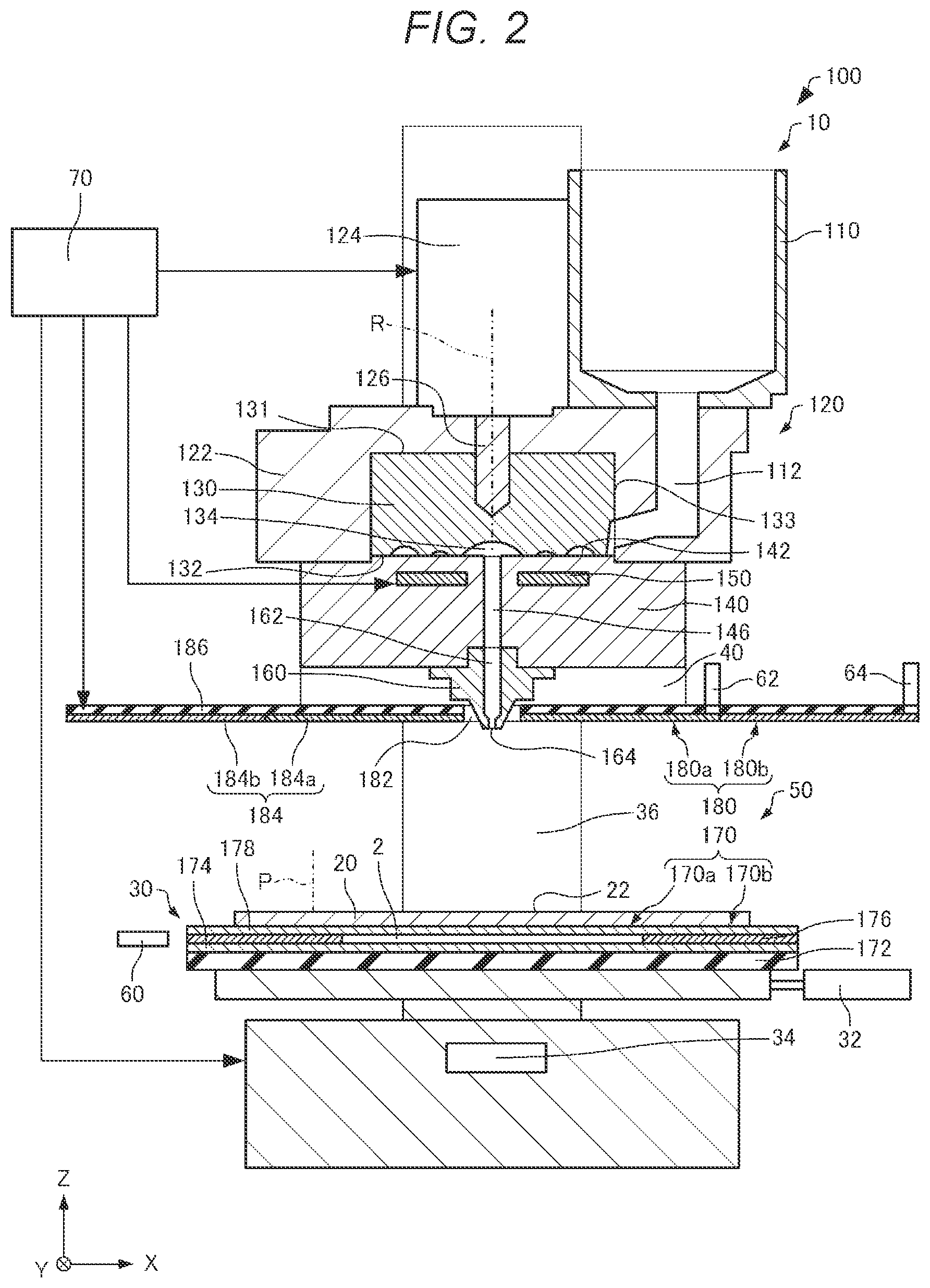 Patent US12403657 Figure 2 – Three-dimensional shaping device