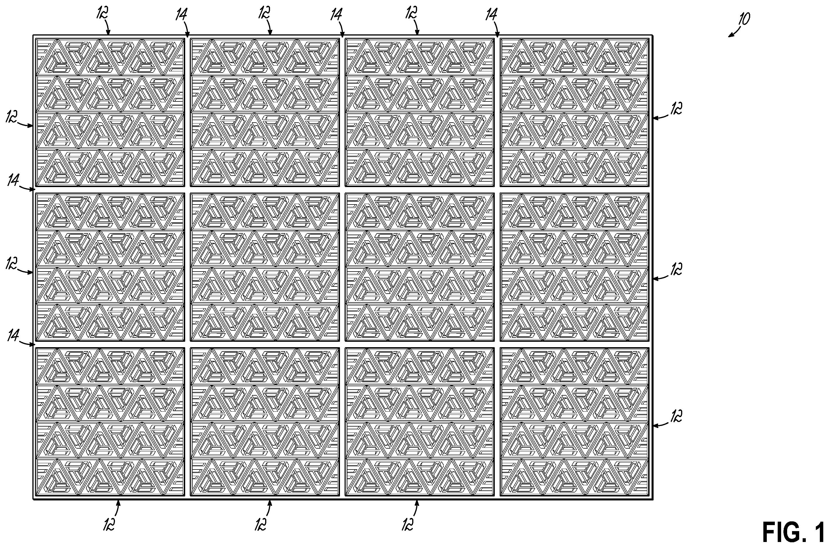 Patent US12403664 Figure 1 – Production of floor mats